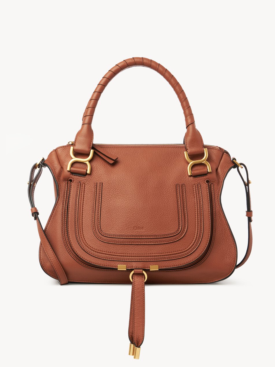 CHLOE Marcie bag in grained leather Tan