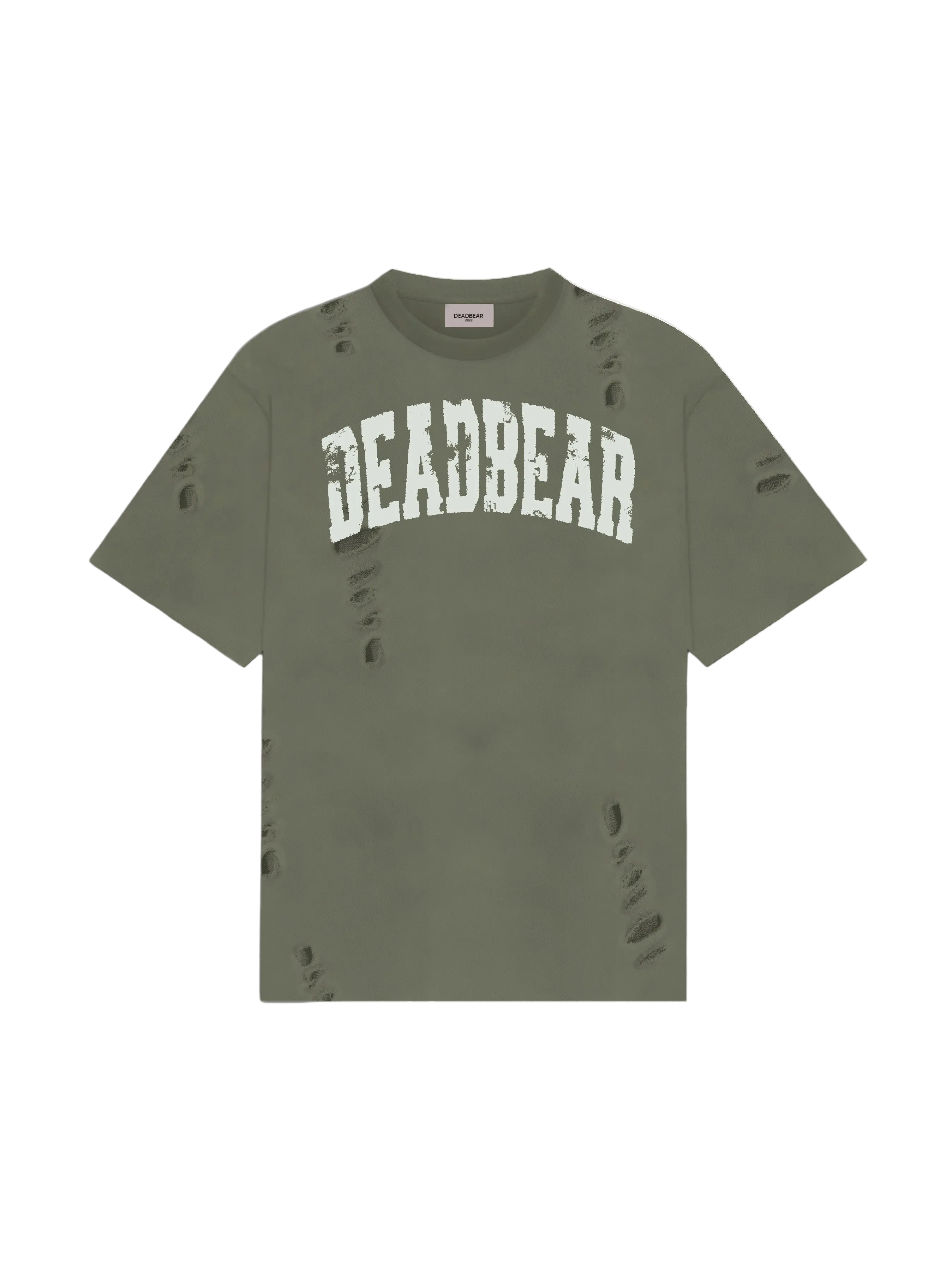 Distressed Olive Tee
