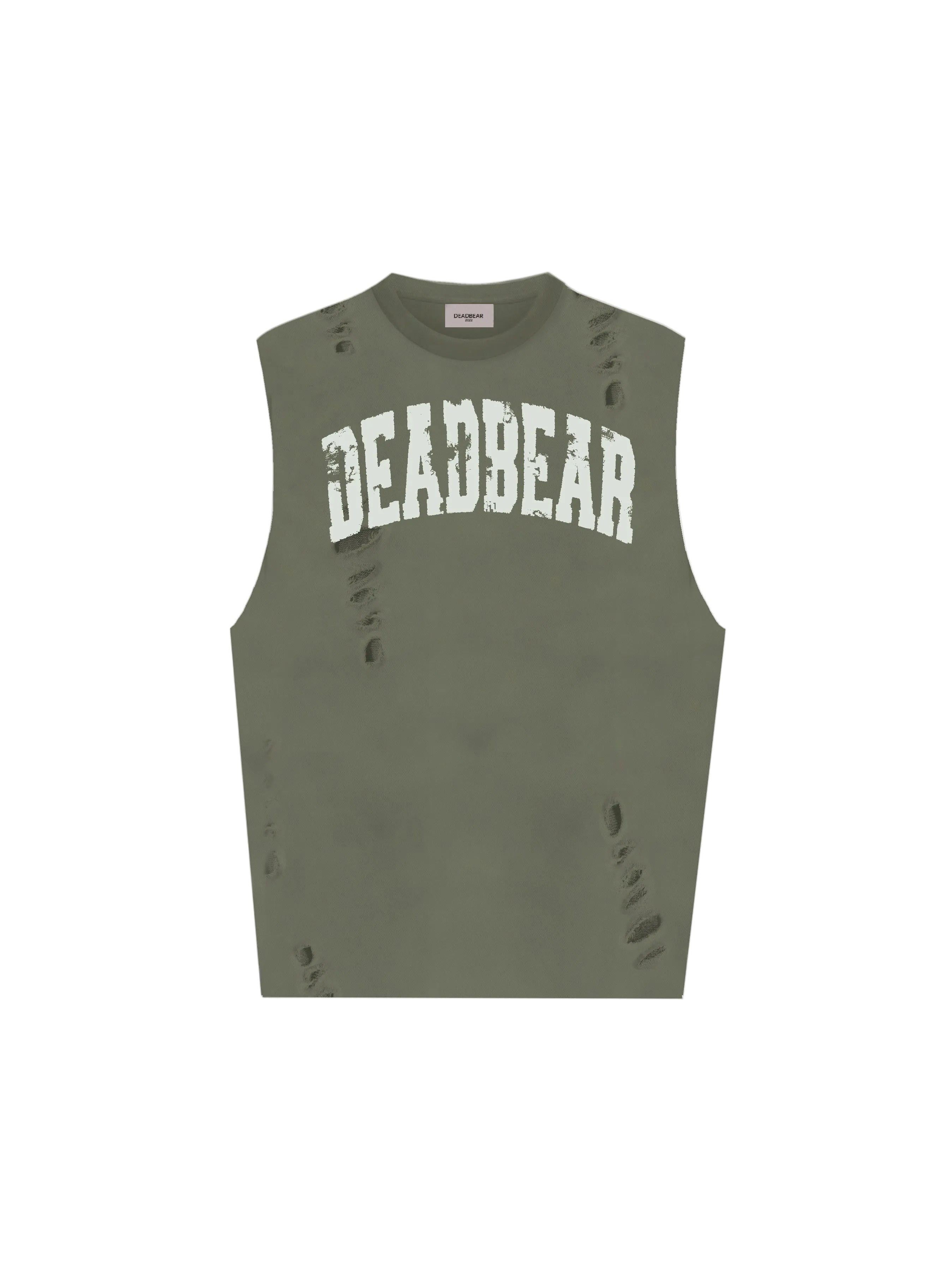 Distressed Olive Tank