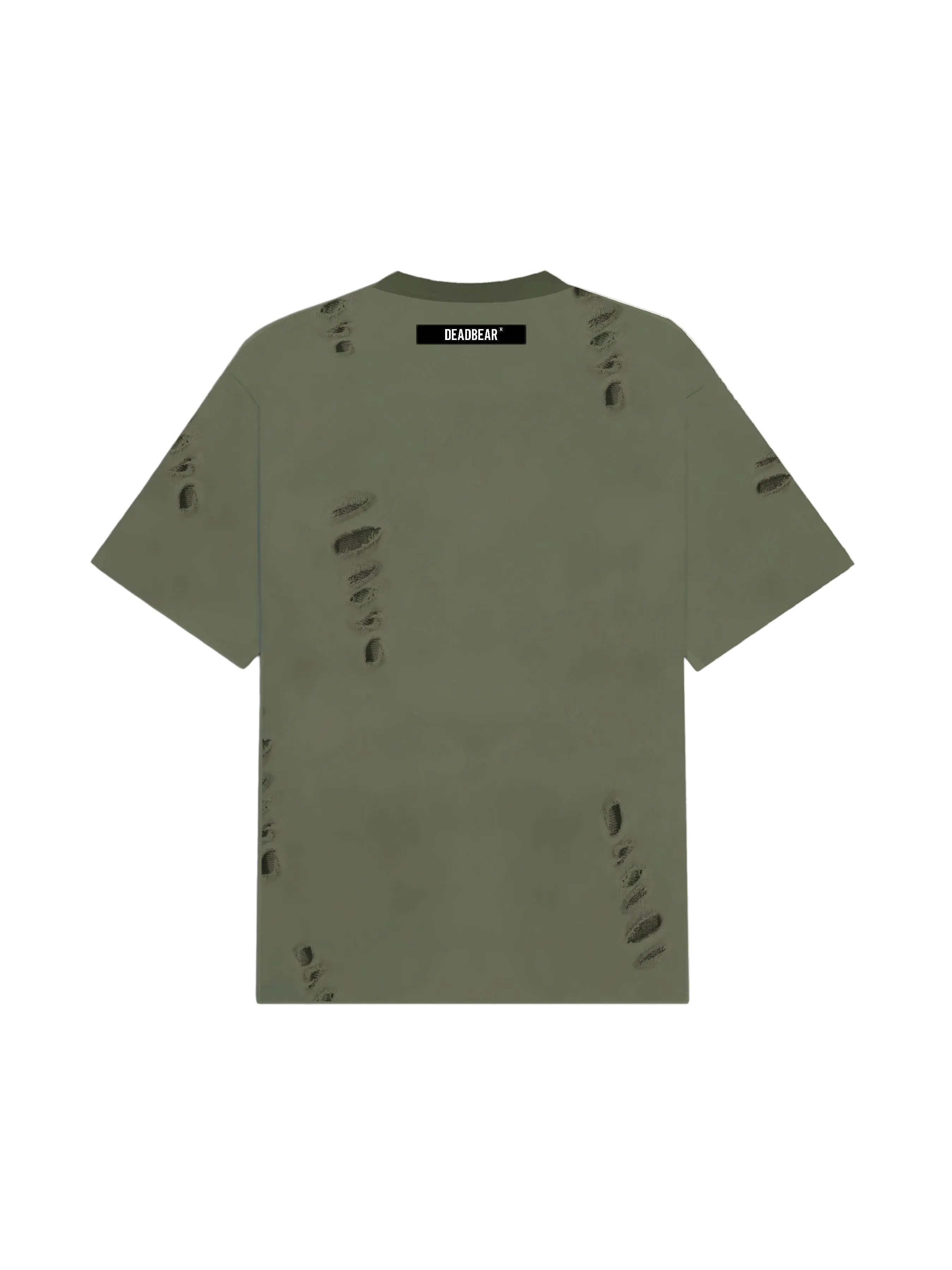Distressed Olive Tee