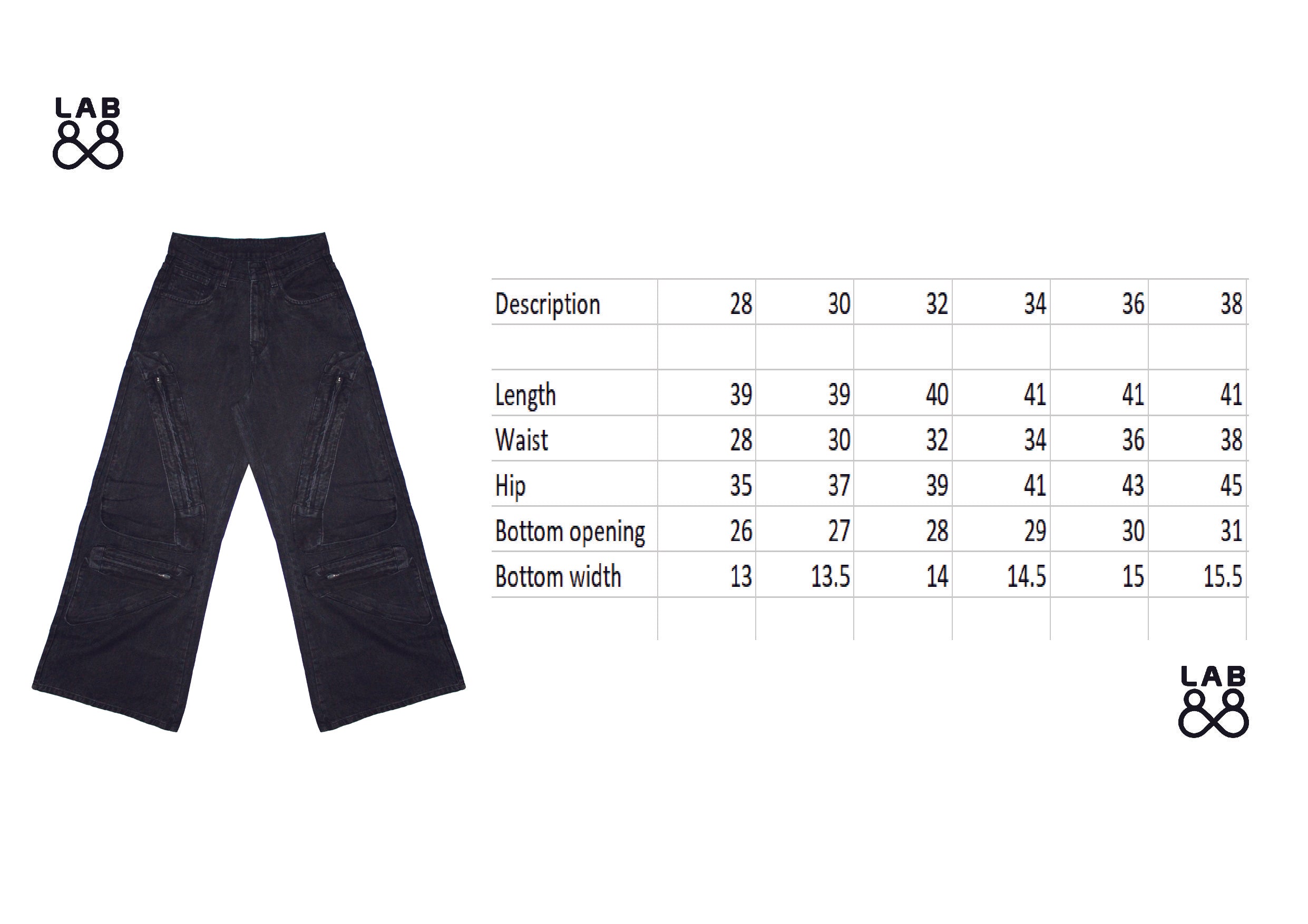 BUTTERFLY DENIMS (BLACK)