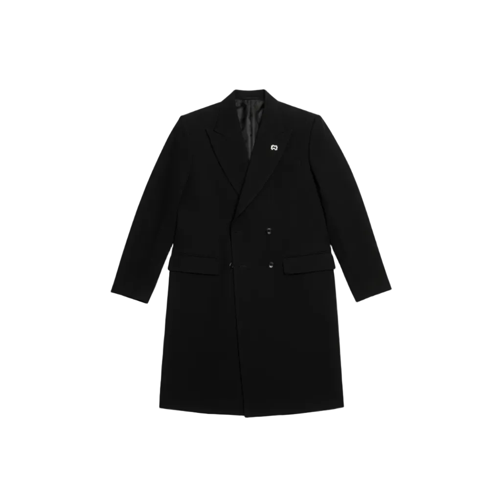 riches double breasted overcoat
