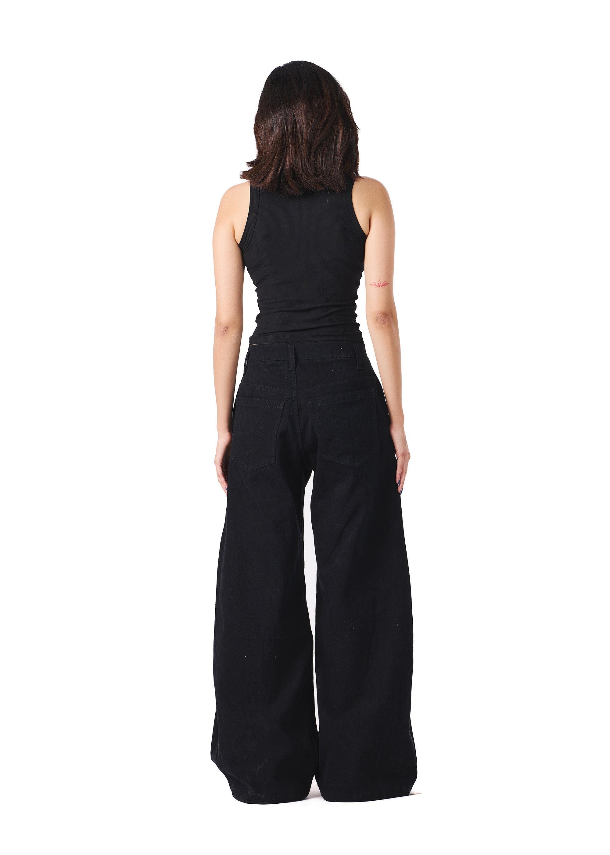 Black Wide Leg Denim