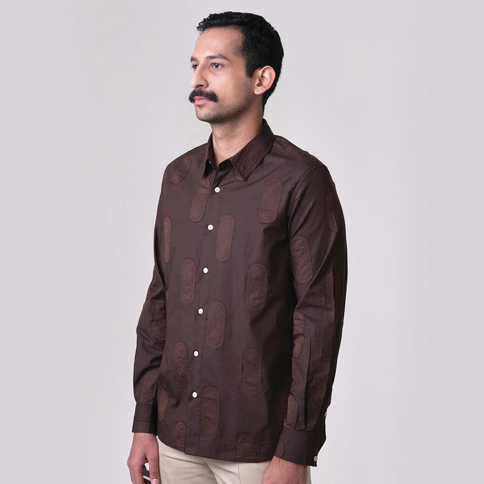 Nucleus Argyle Applique Shirt- CB