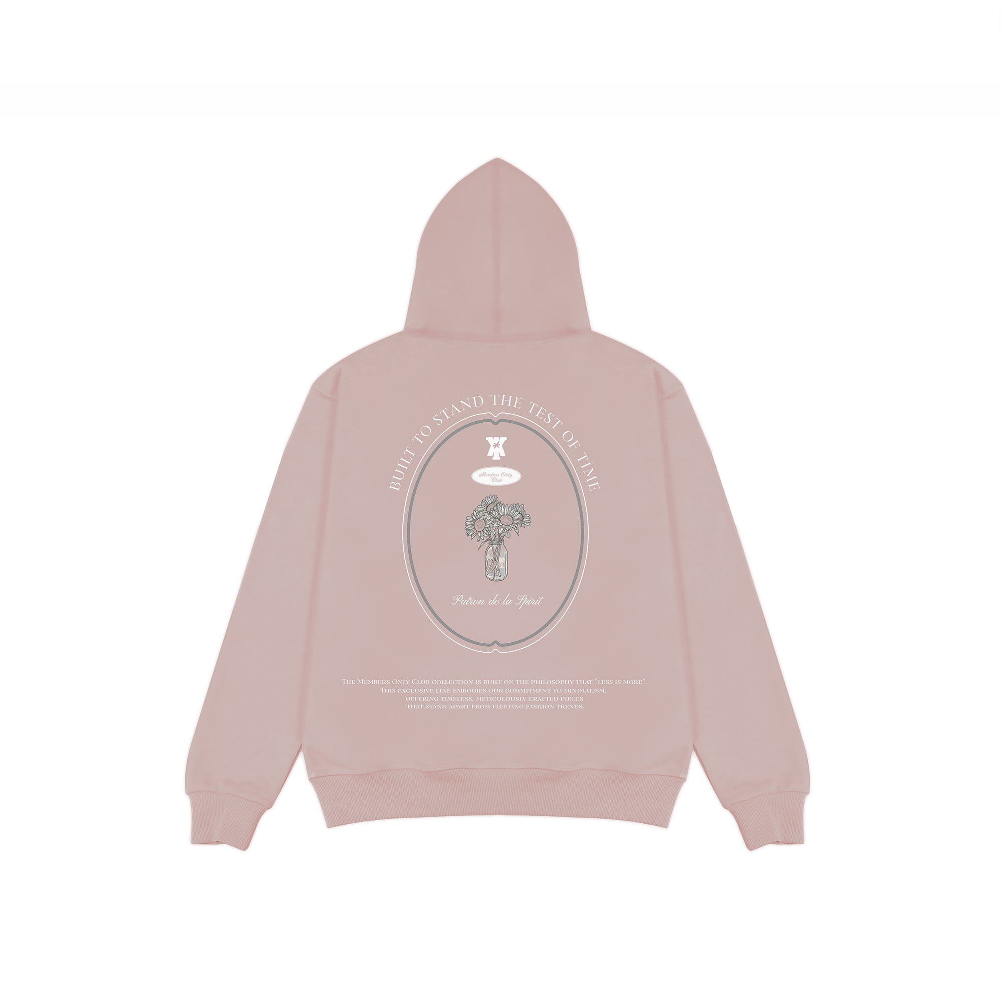 MEMBERS ONLY CLUB - HEIRLOOM SAMLON PINK HOODIE