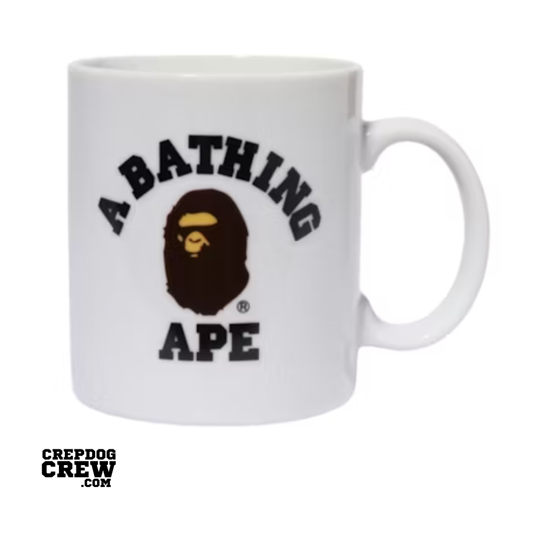 BAPE College Pottery Mug White