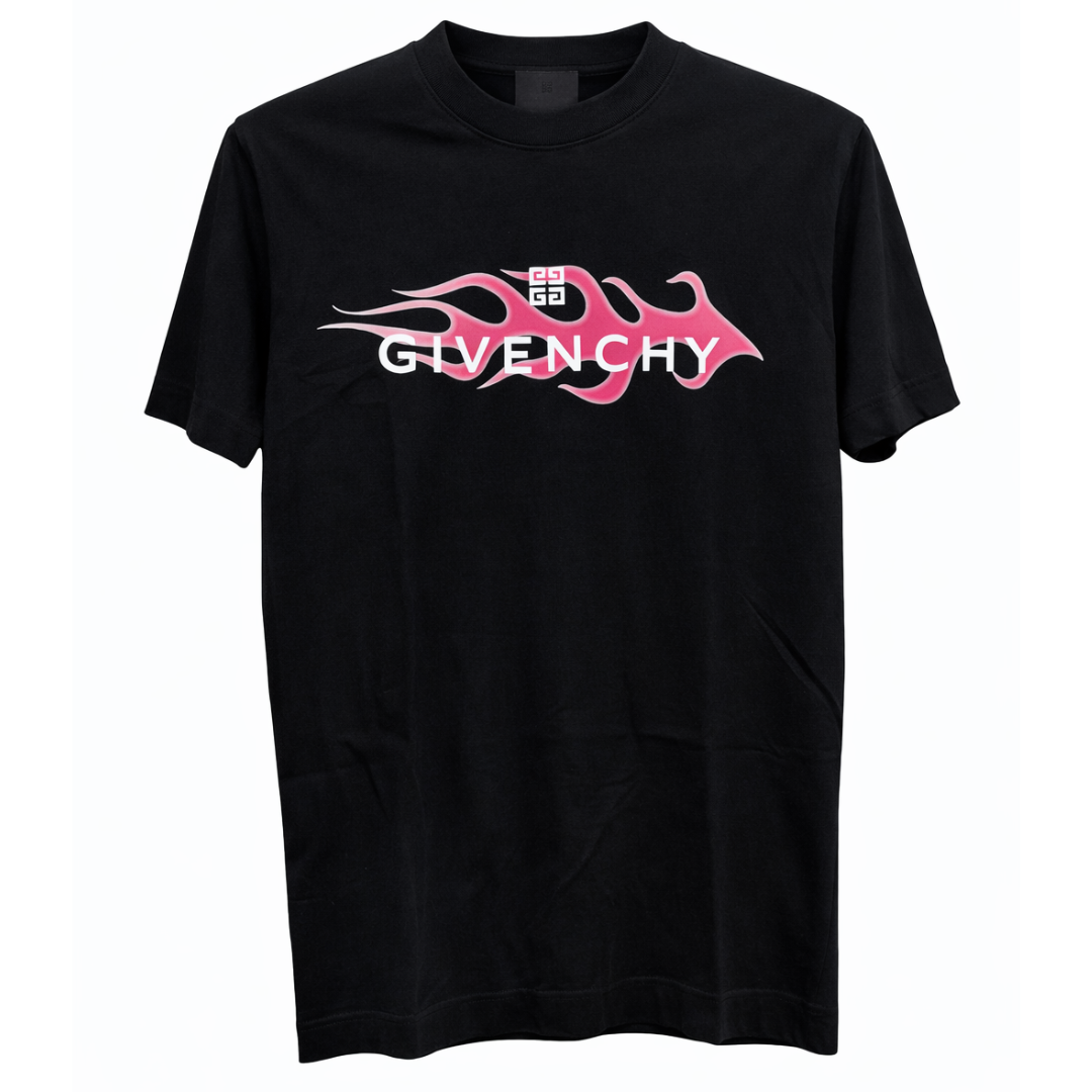 GIVENCHY BLACK FLAMES TEE BLACK