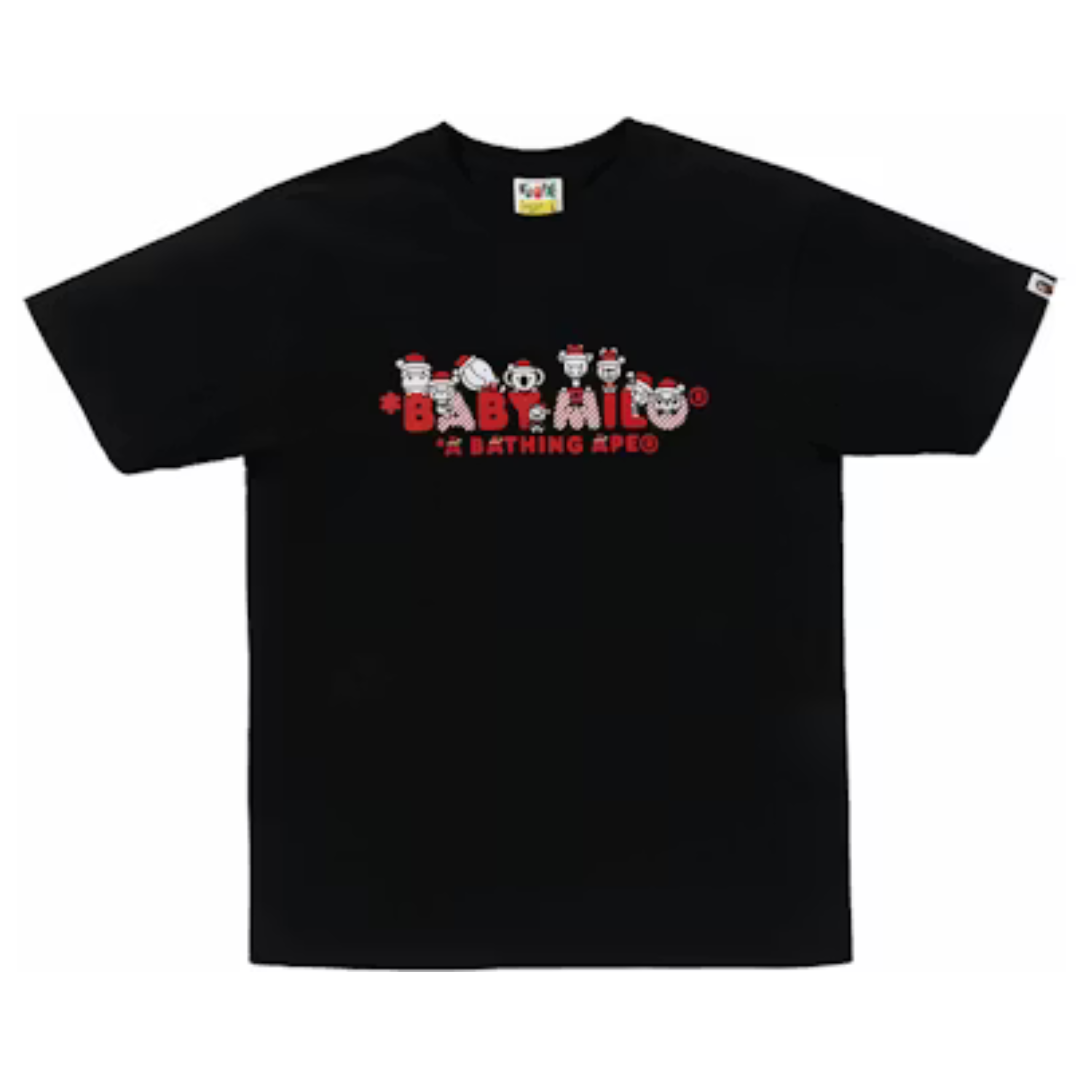 BAPE Christmas Baby Milo Tee Black