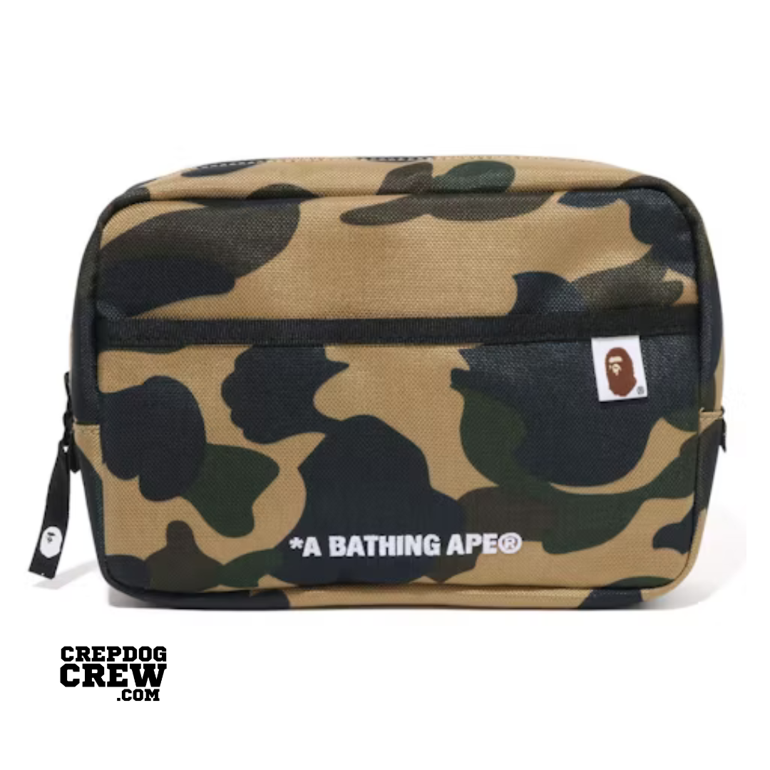 BAPE 1st Camo Cordura Multi Pouch Yellow