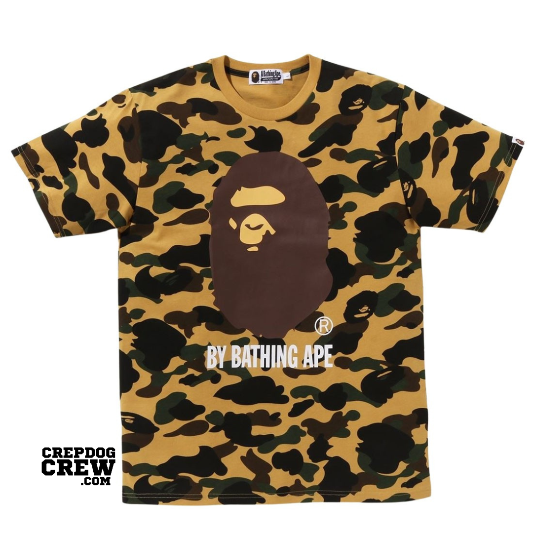 BAPE 1ST CAMO BY BATHING APE TEE YELLOW