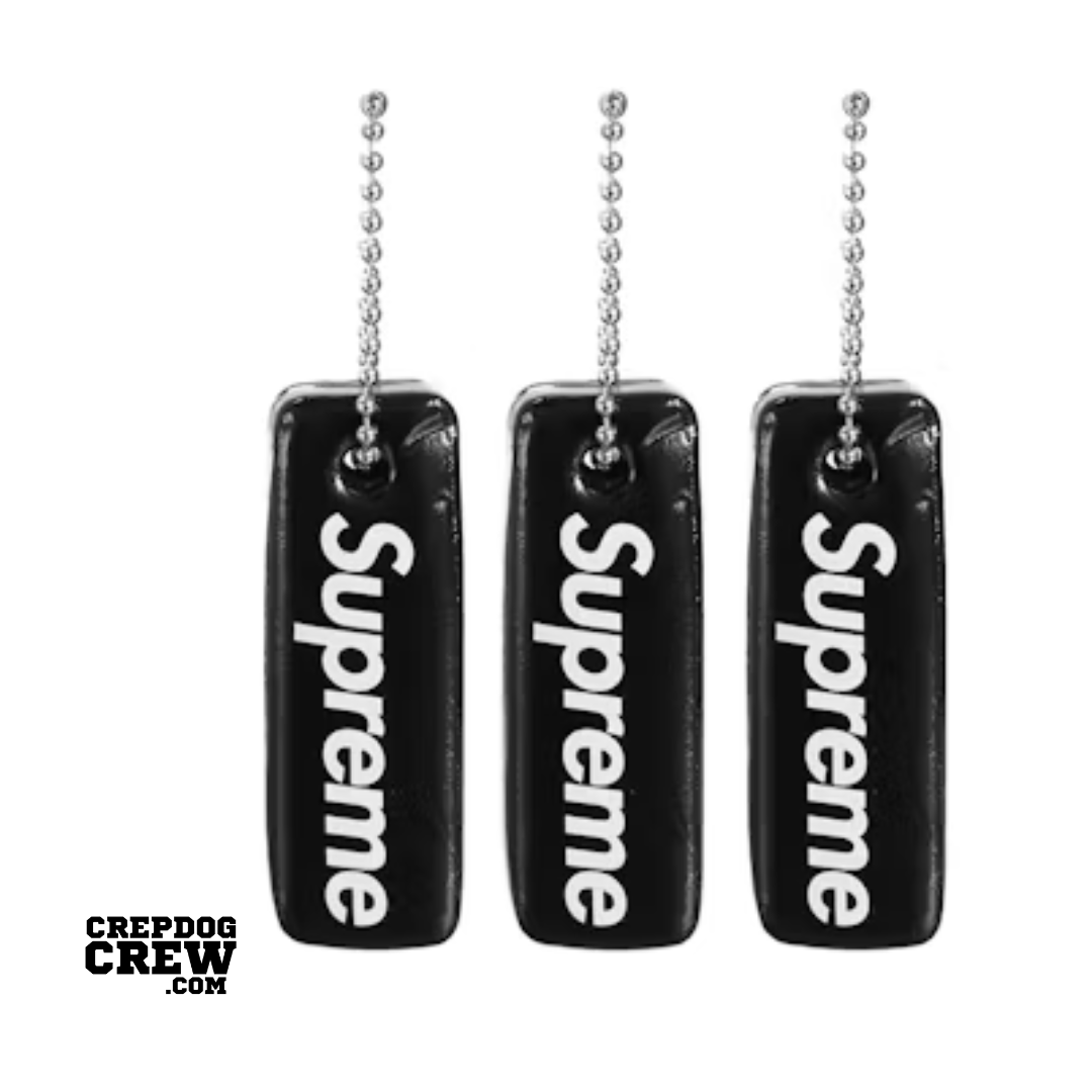 Supreme Floating Keychain (Set of 3) Black
