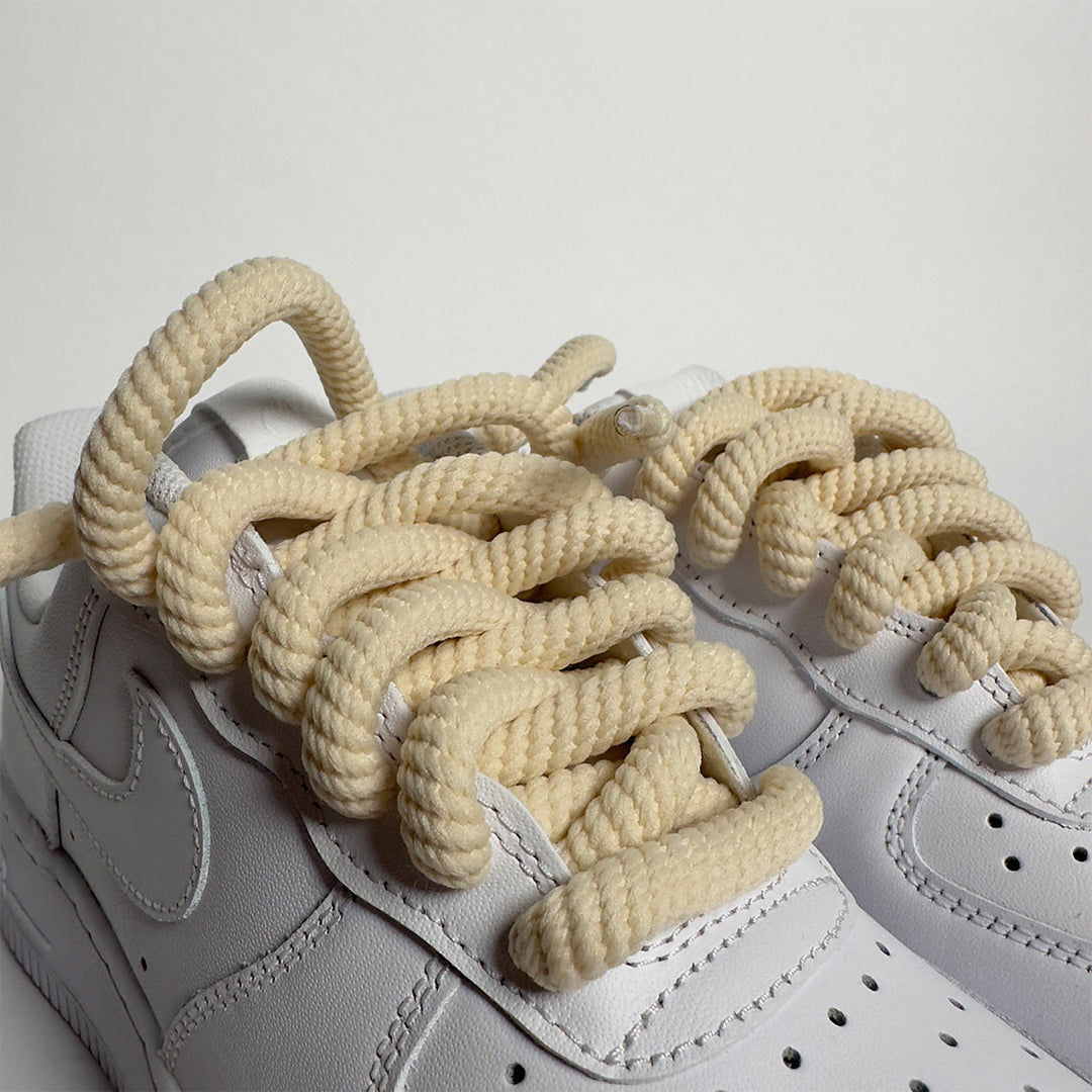 Wired Rope Cream Shoelaces