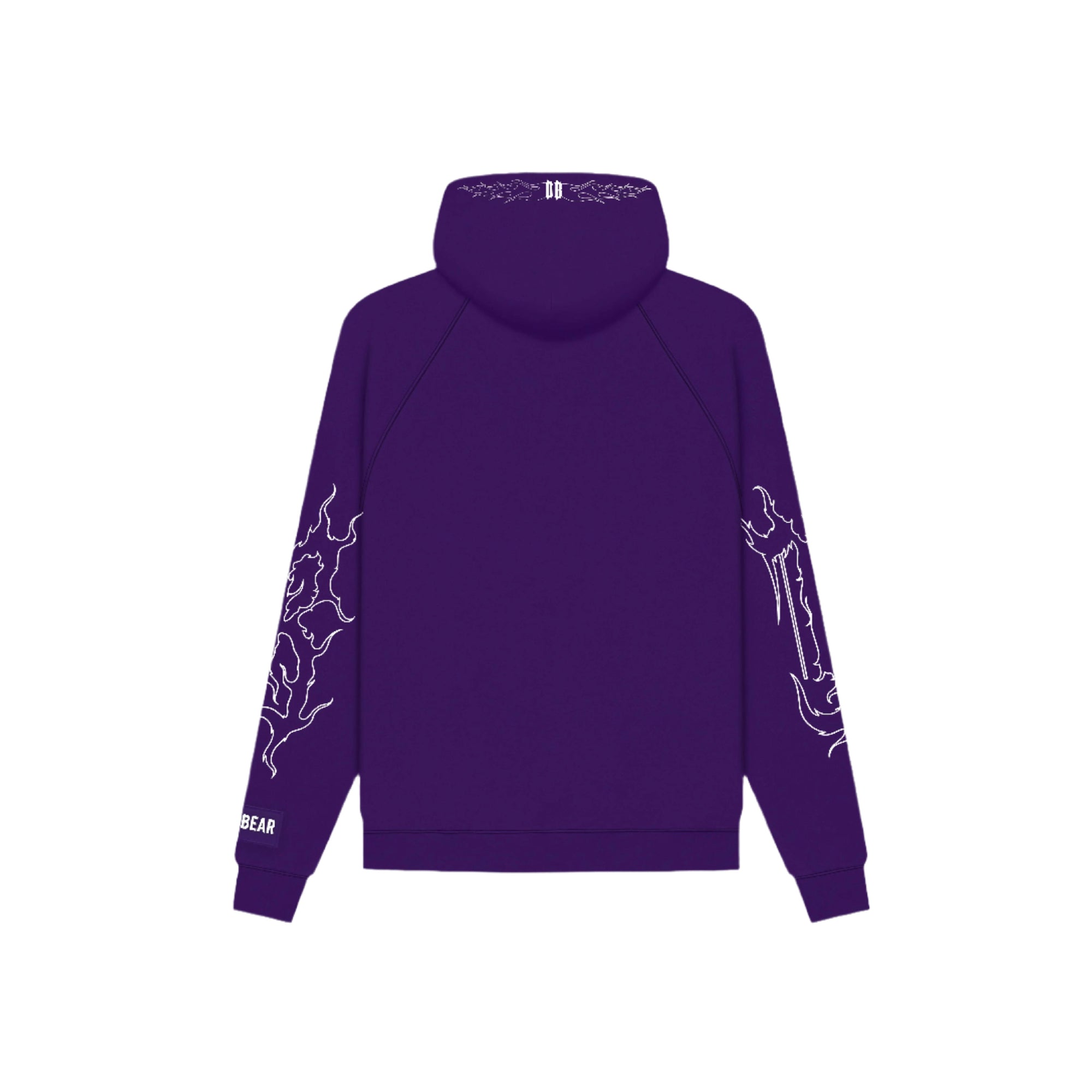 Flames Hoodie Purple