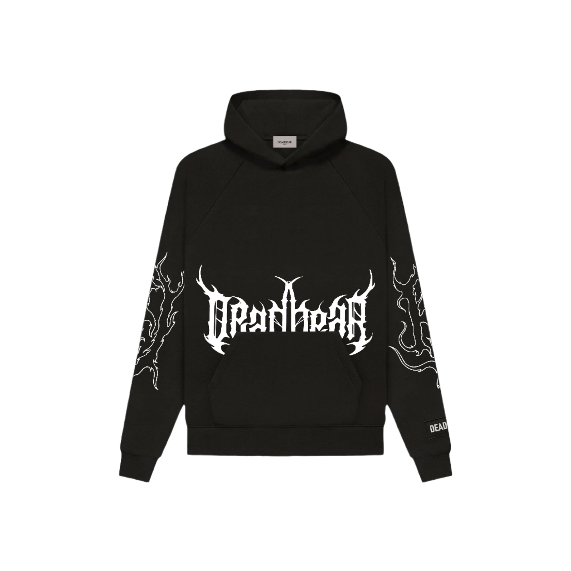 Flames Hoodie Black