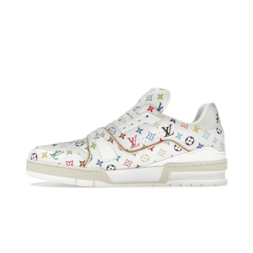 Louis Vuitton LV Trainer Takashi Murakami White