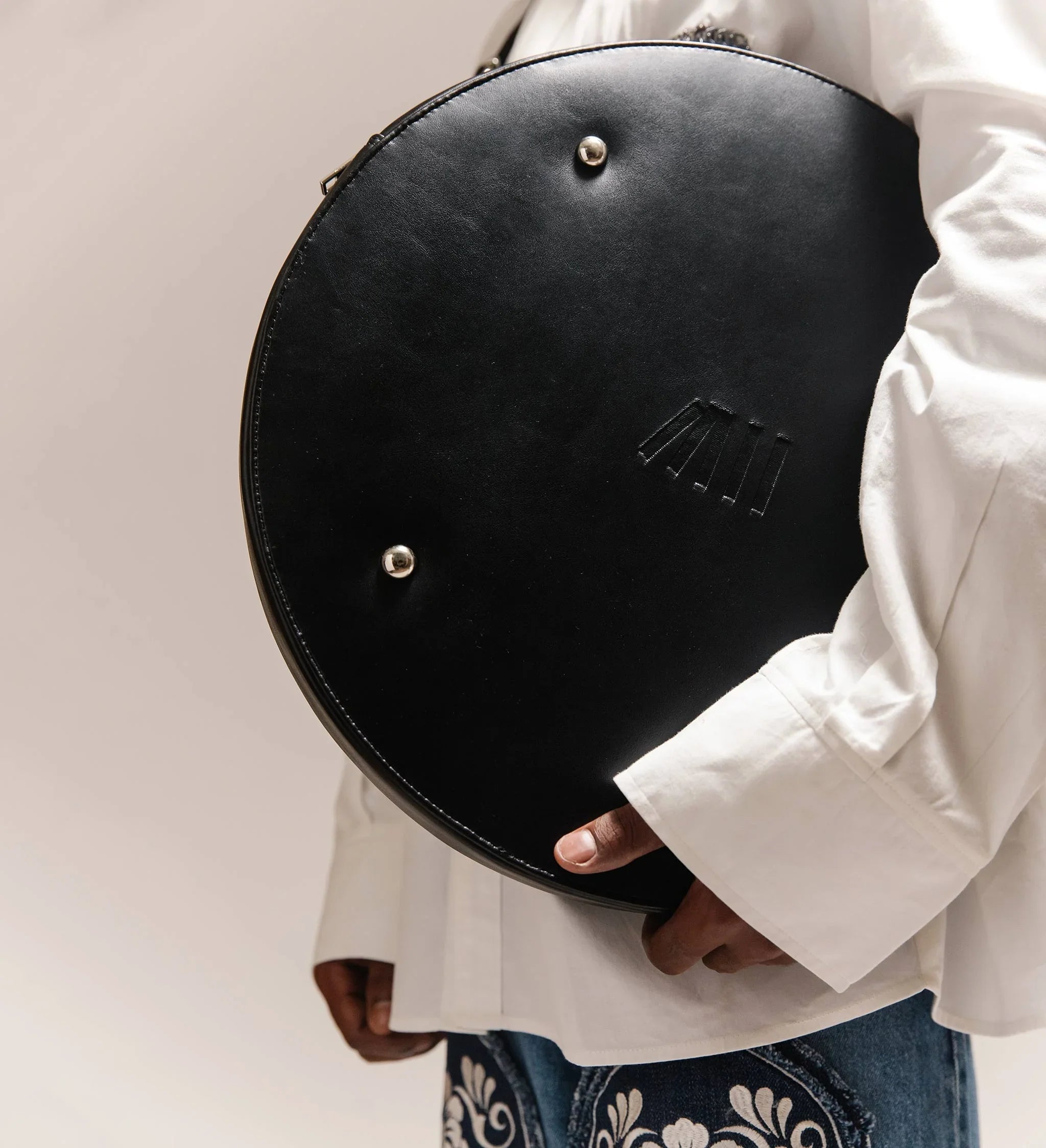 Dhal' Vegan Leather Shield Bag