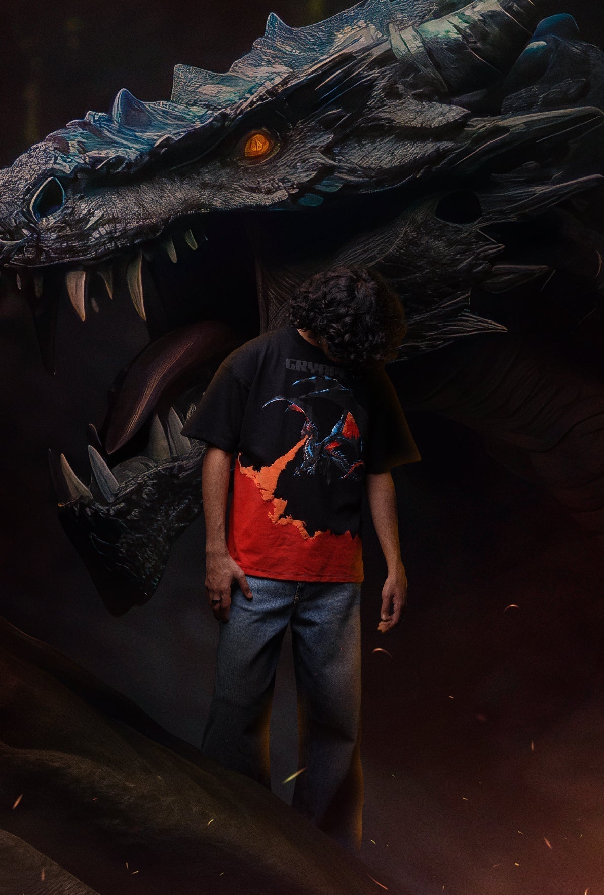 BLACK FLAMEBORN T-SHIRT