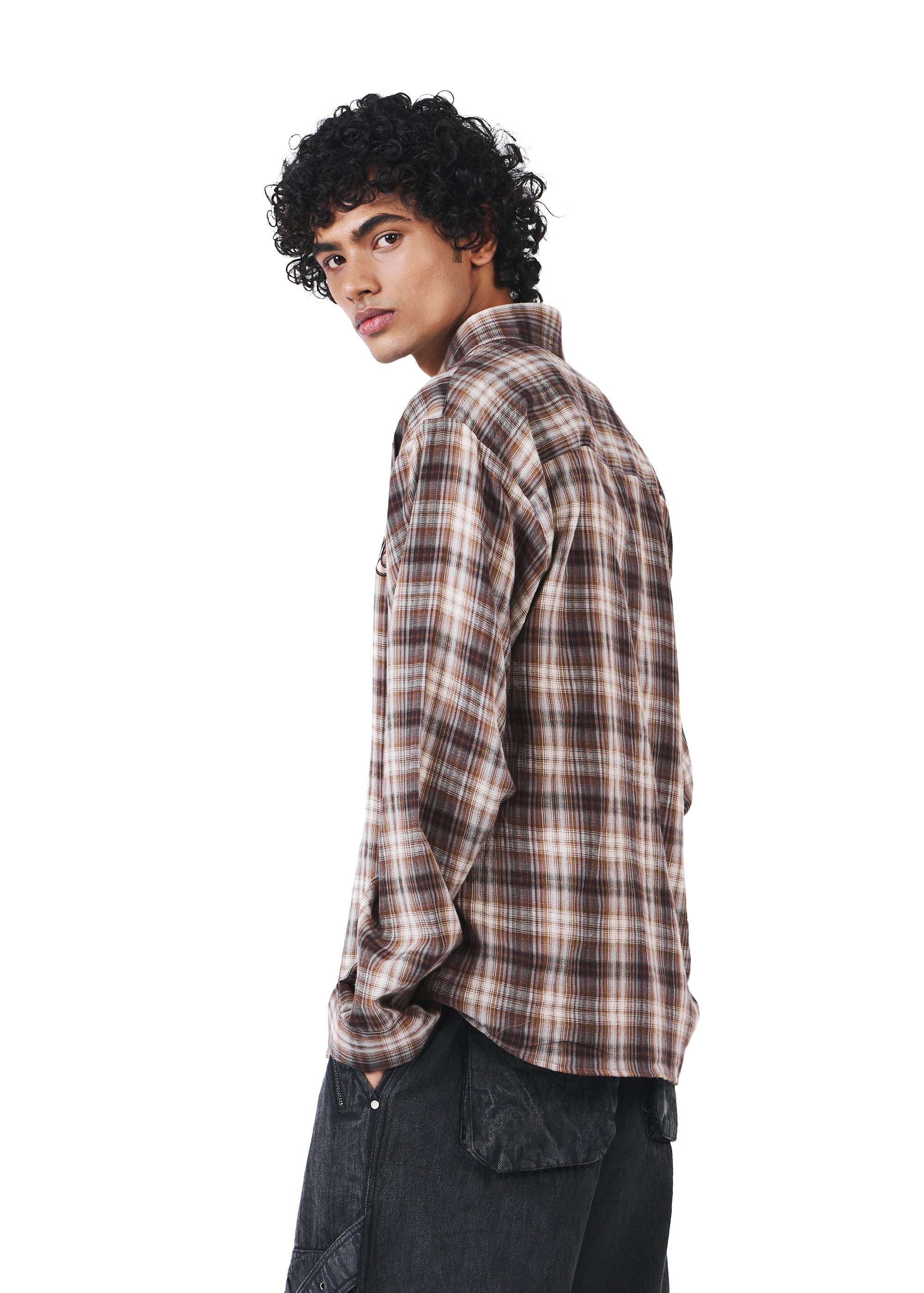Brown Flannel Shirt