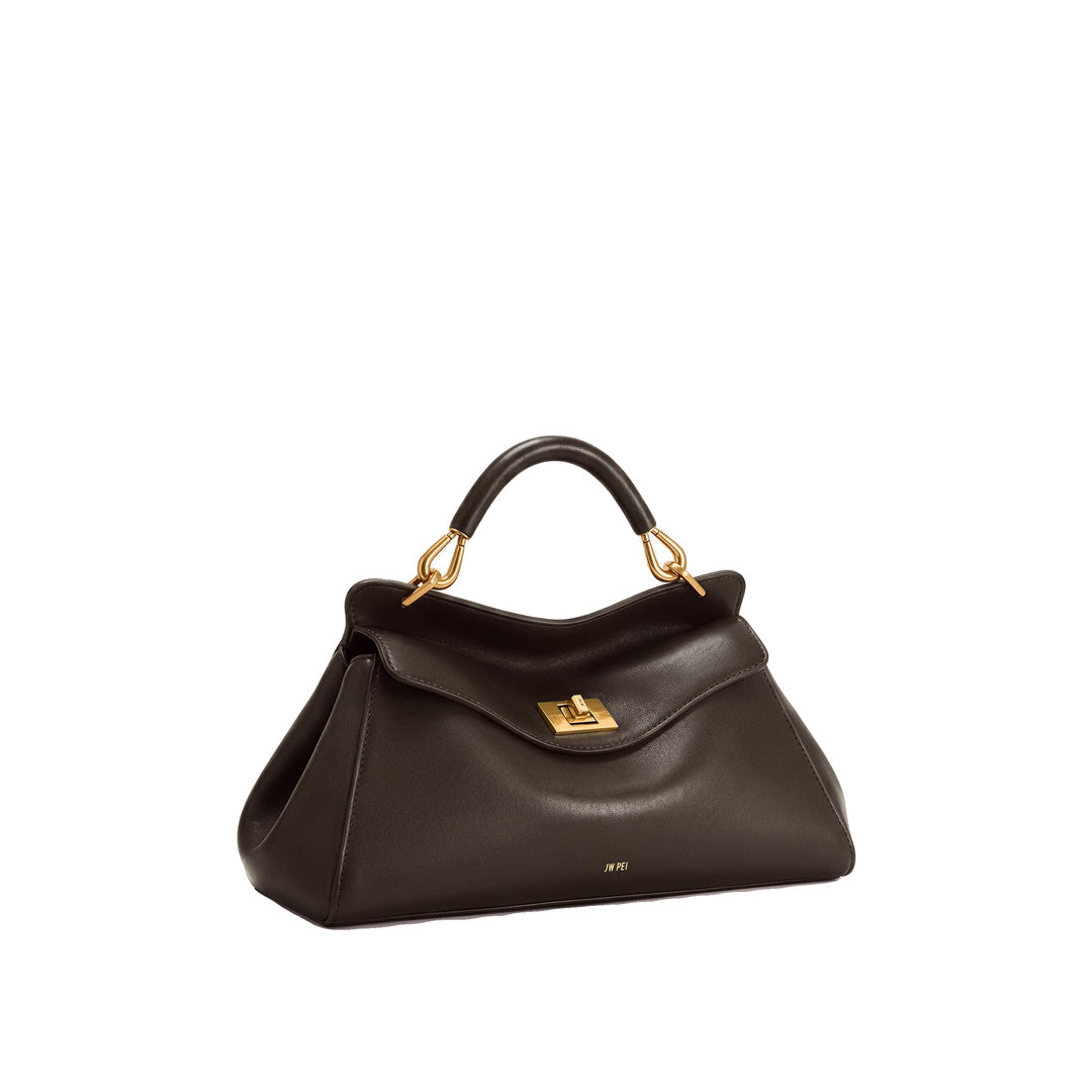 JW PEI Lucia Elongated Top Handle Bag - Dark Brown