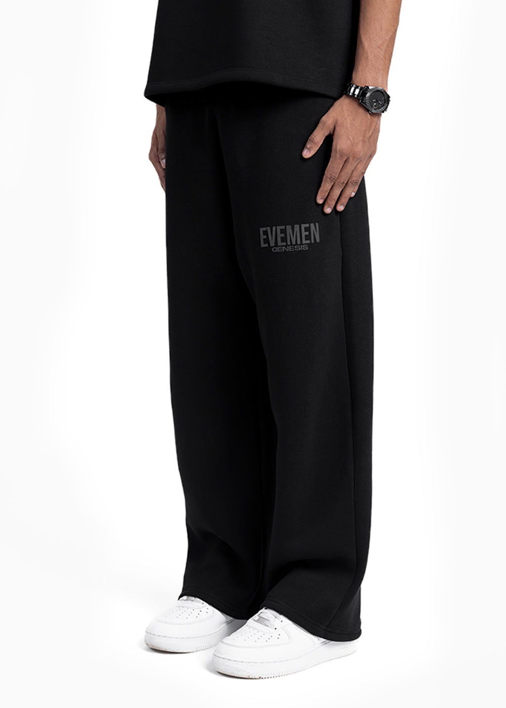 GENESIS WIDE SWEATPANT - BLACK