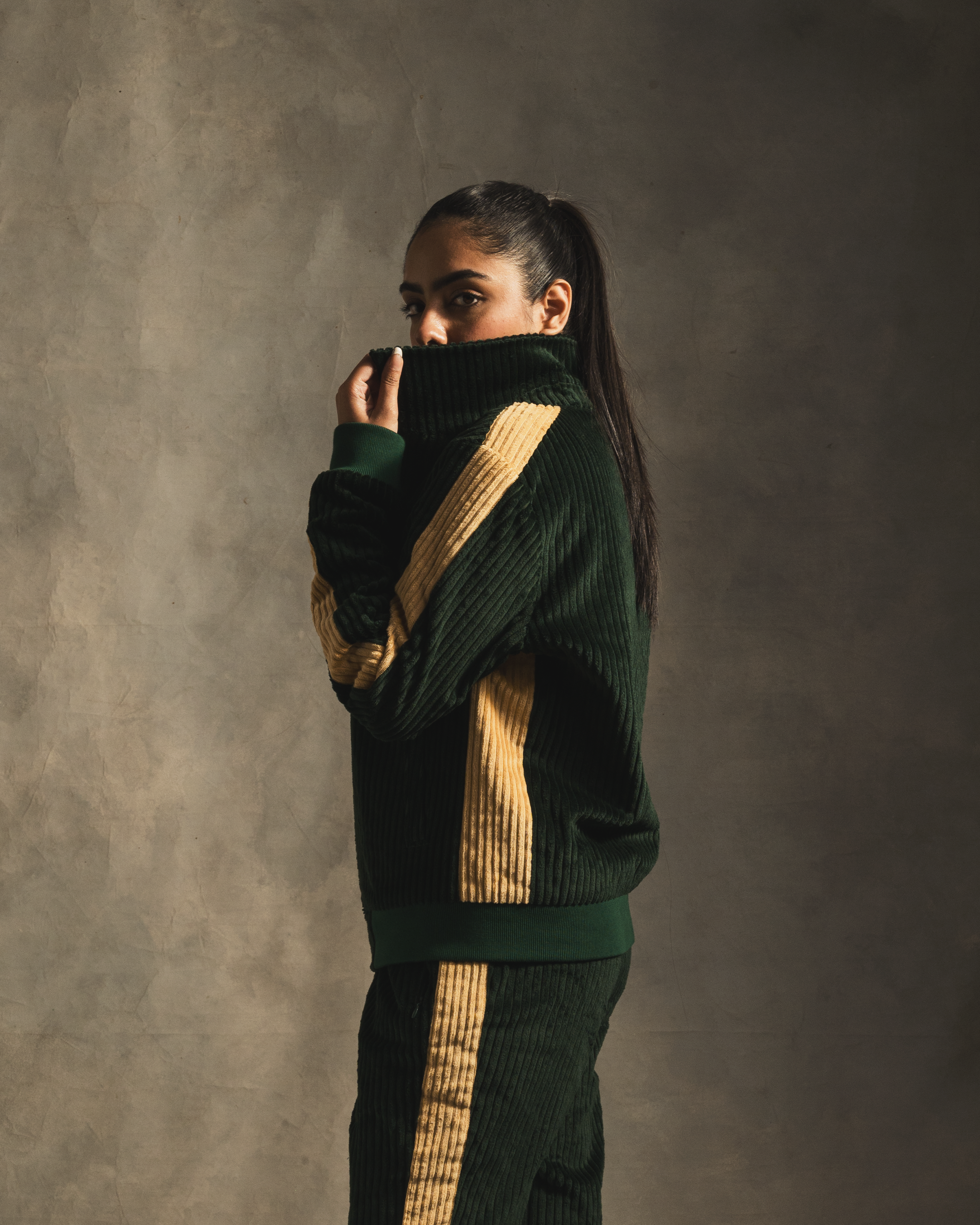 Track Jacket In Emerald Green