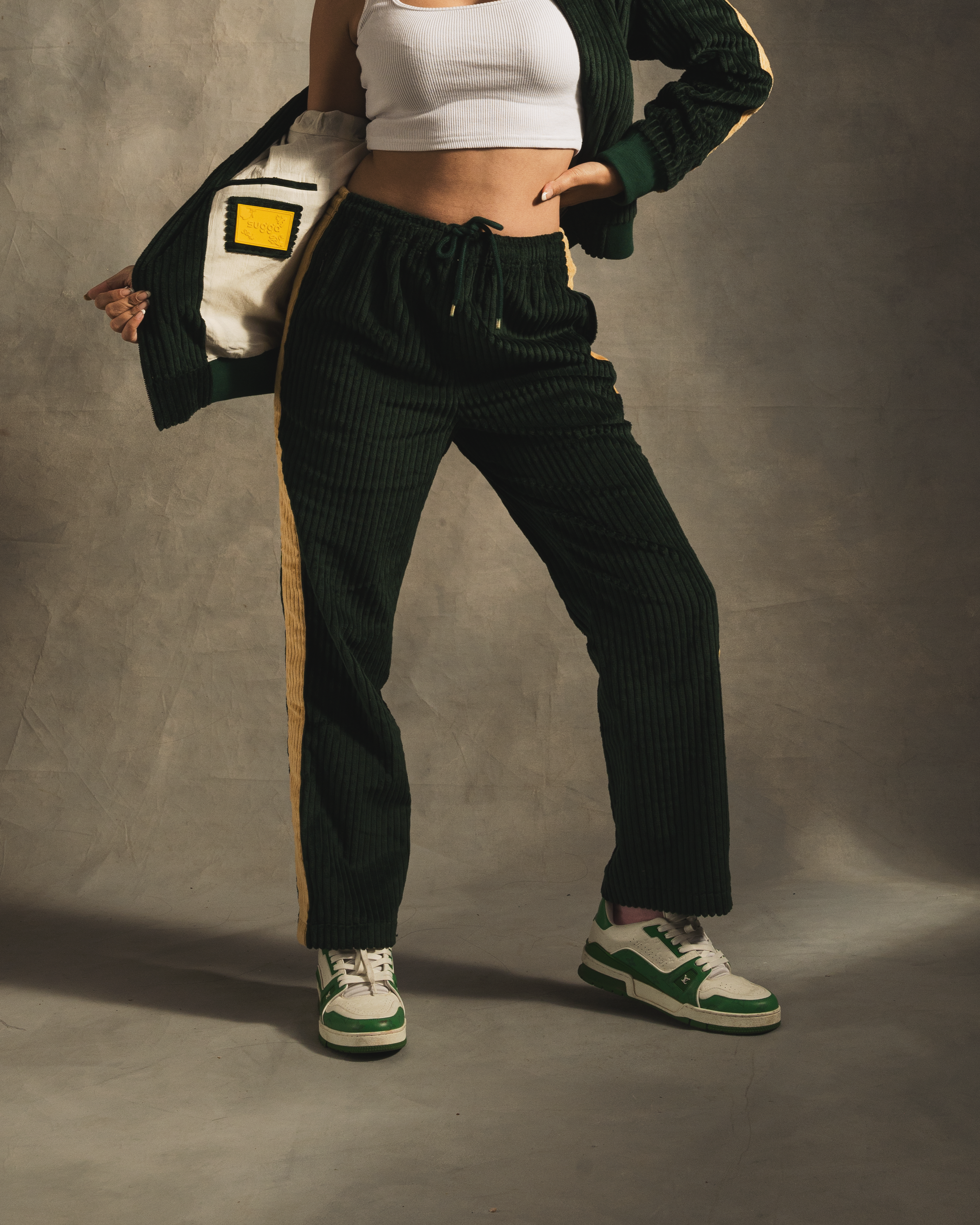 Track Pant In Emerald Green