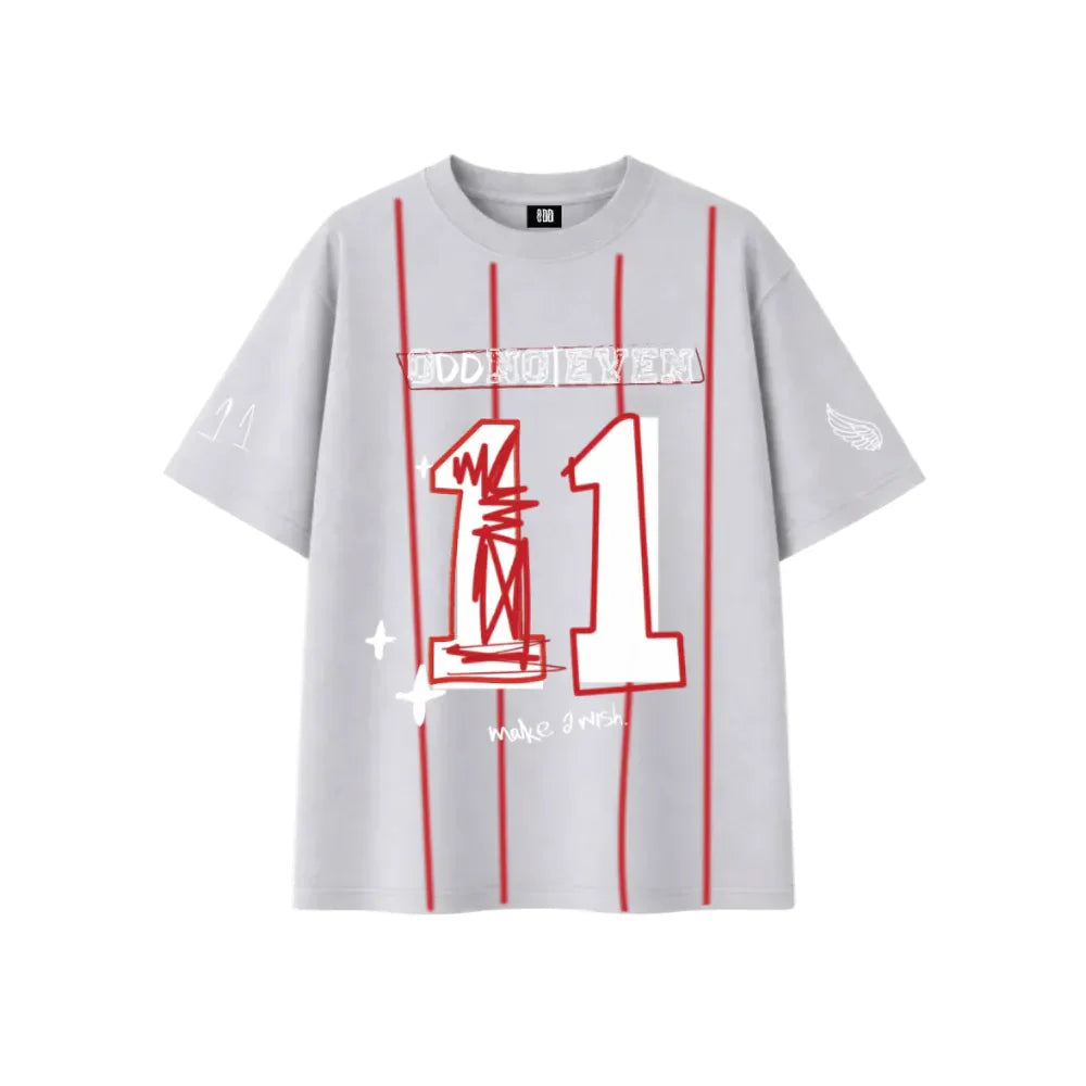 'Make A Wish' Grey Jersey Tshirt