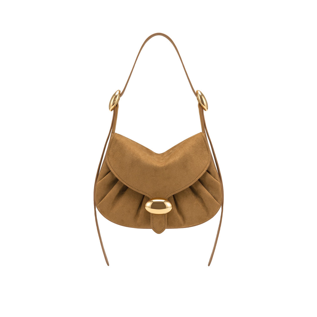 JW PEI Avery Faux Suede Draped Hobo Bag - Camel