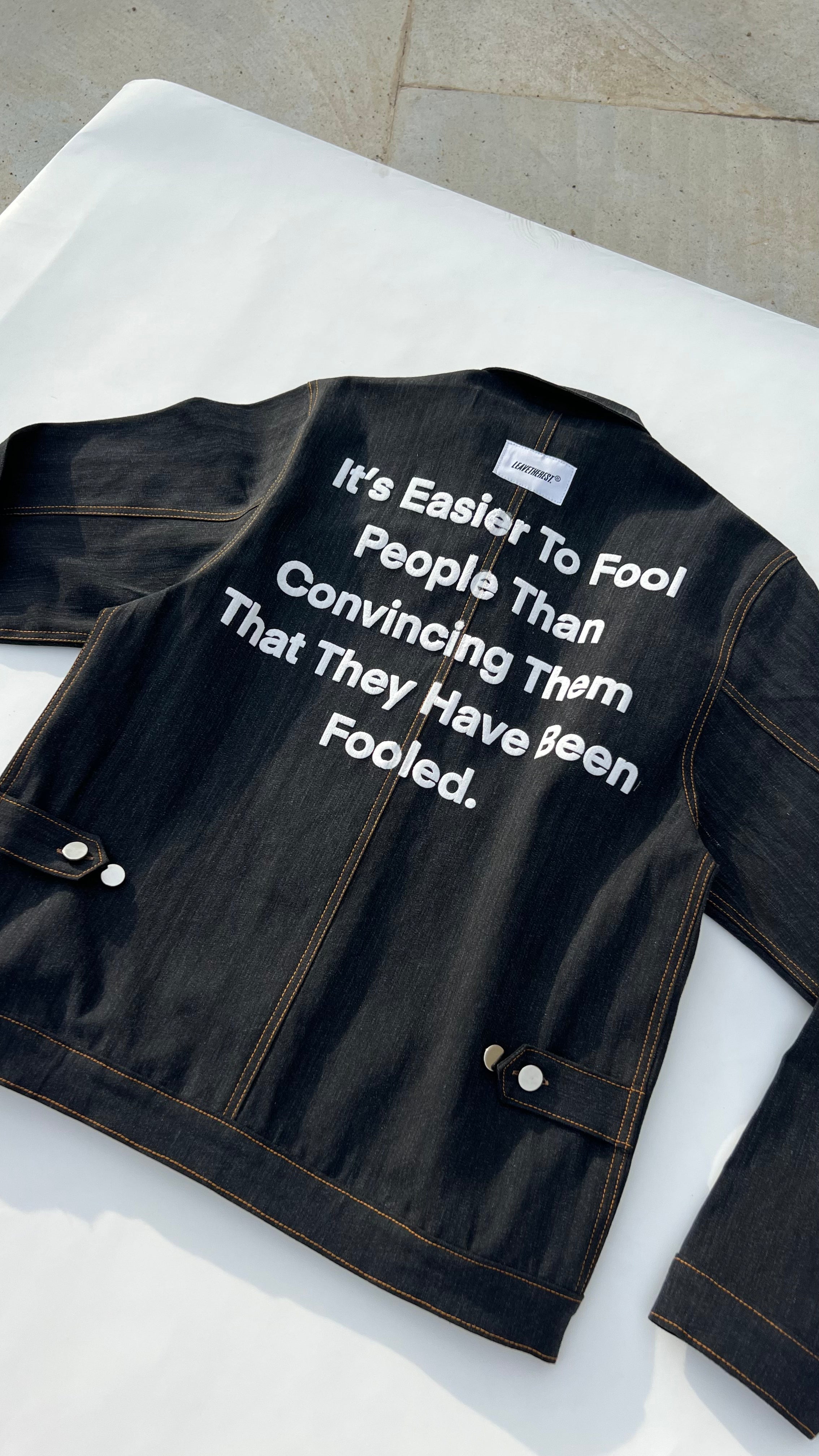 Lil denim jean jacket.(grey slub) MTM