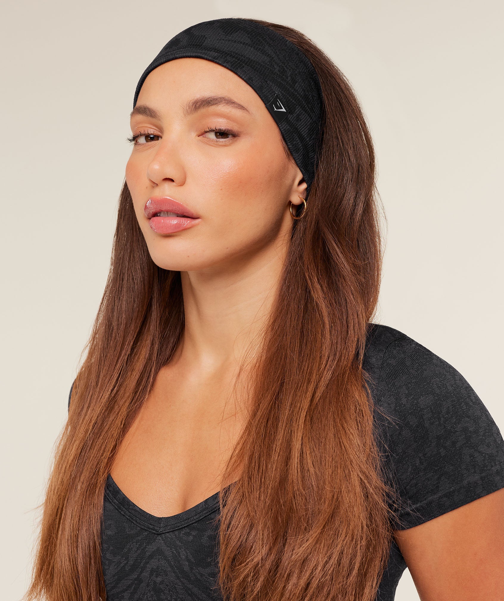 GYMSHARK Adapt Seamless Headband GS Black GS Asphalt Grey