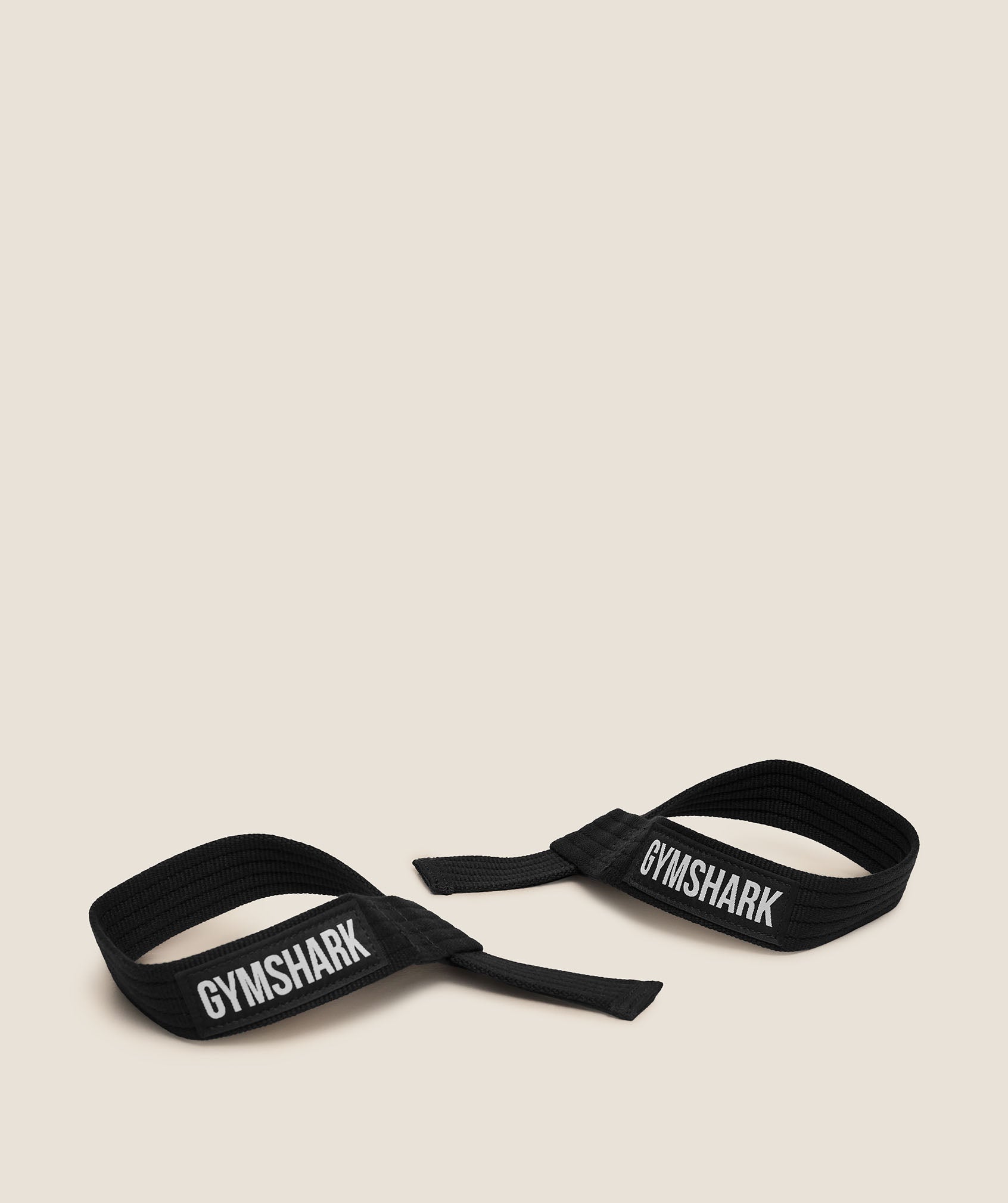 GYMSHARK Cotton Lifting Straps GS Black