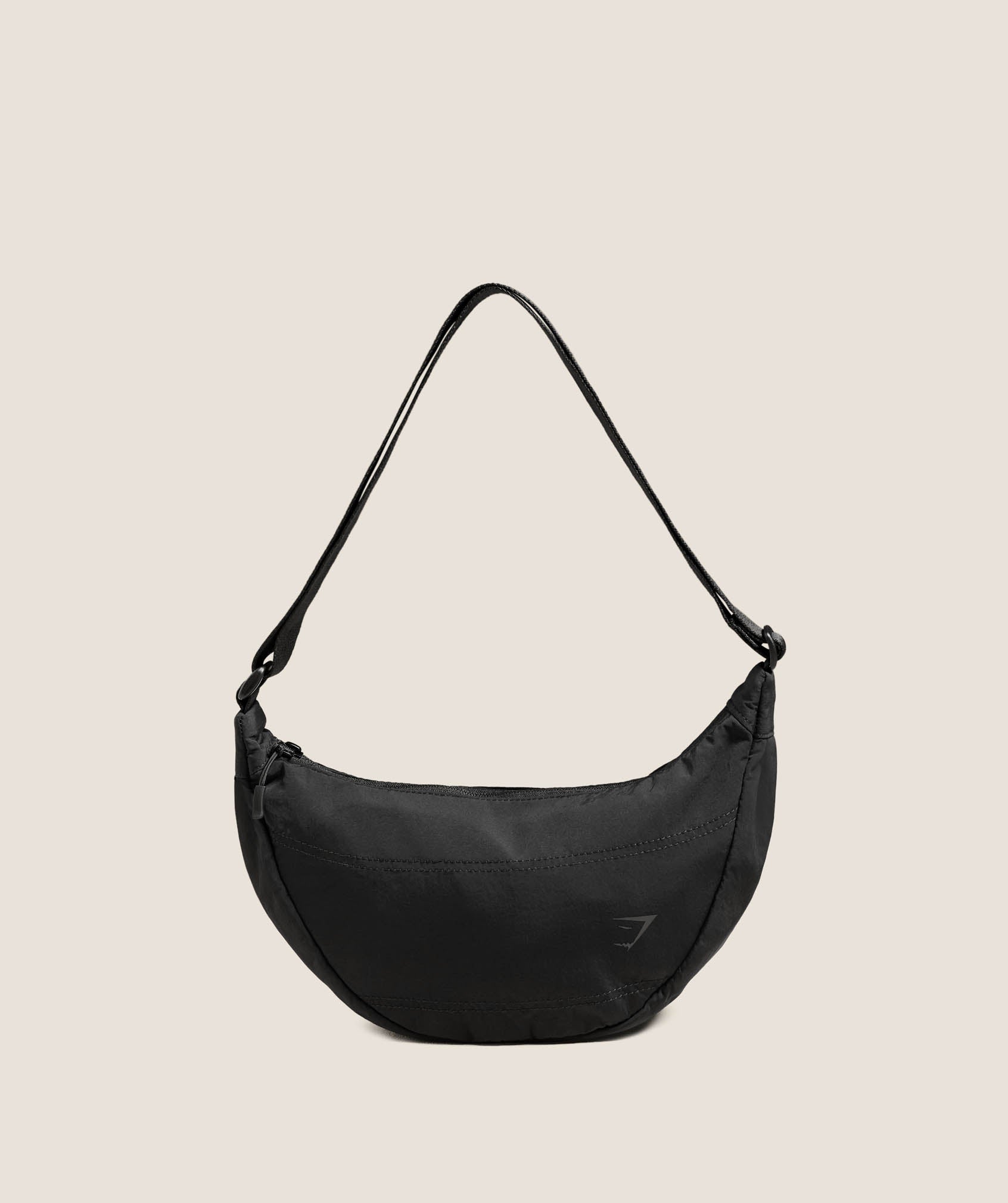 GYMSHARK Pleat Crossbody Black
