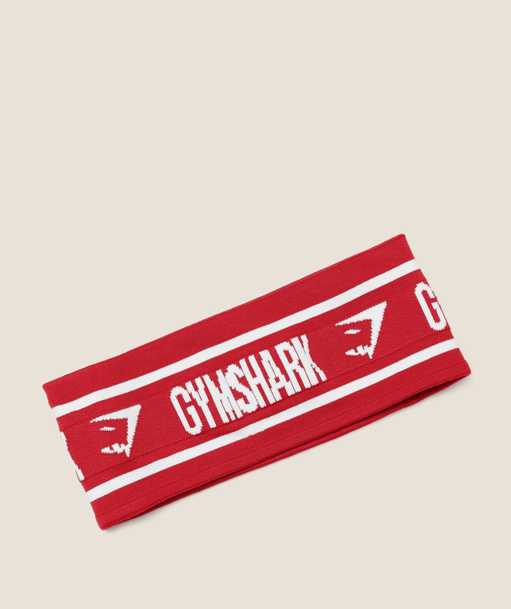 GYMSHARK Diffuse Logo Headband Carmine Red