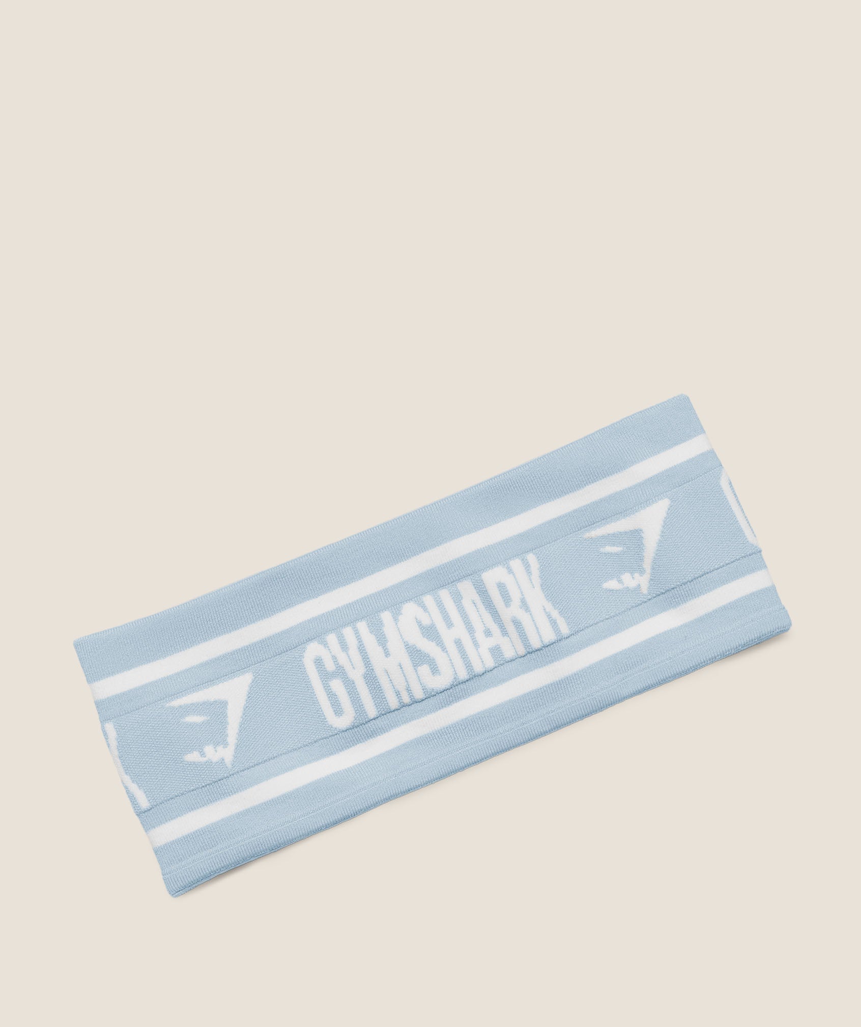 GYMSHARK Diffuse Logo Headband Chilled Blue