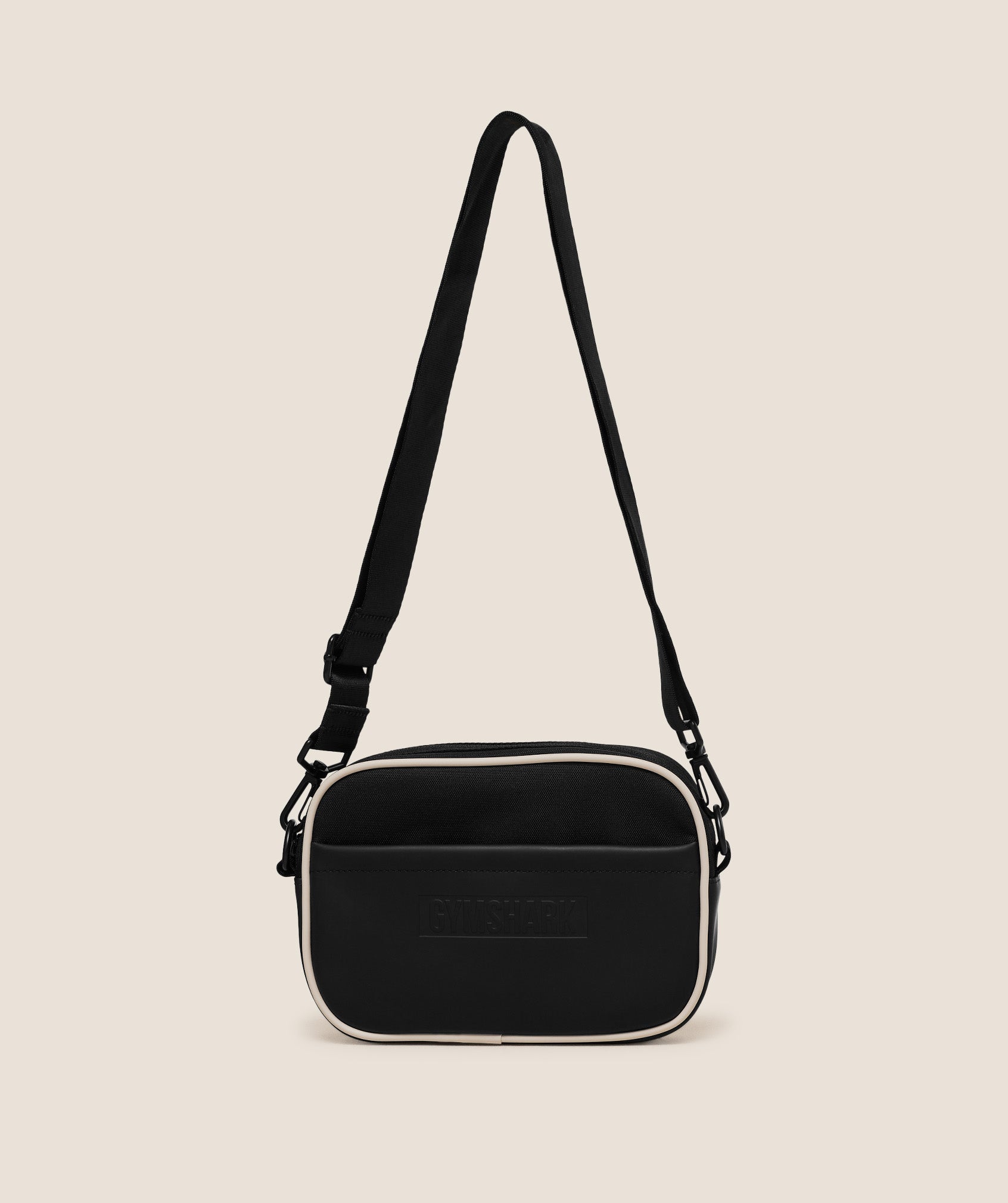 GYMSHARK Everyday Camera Bag Black Oat White