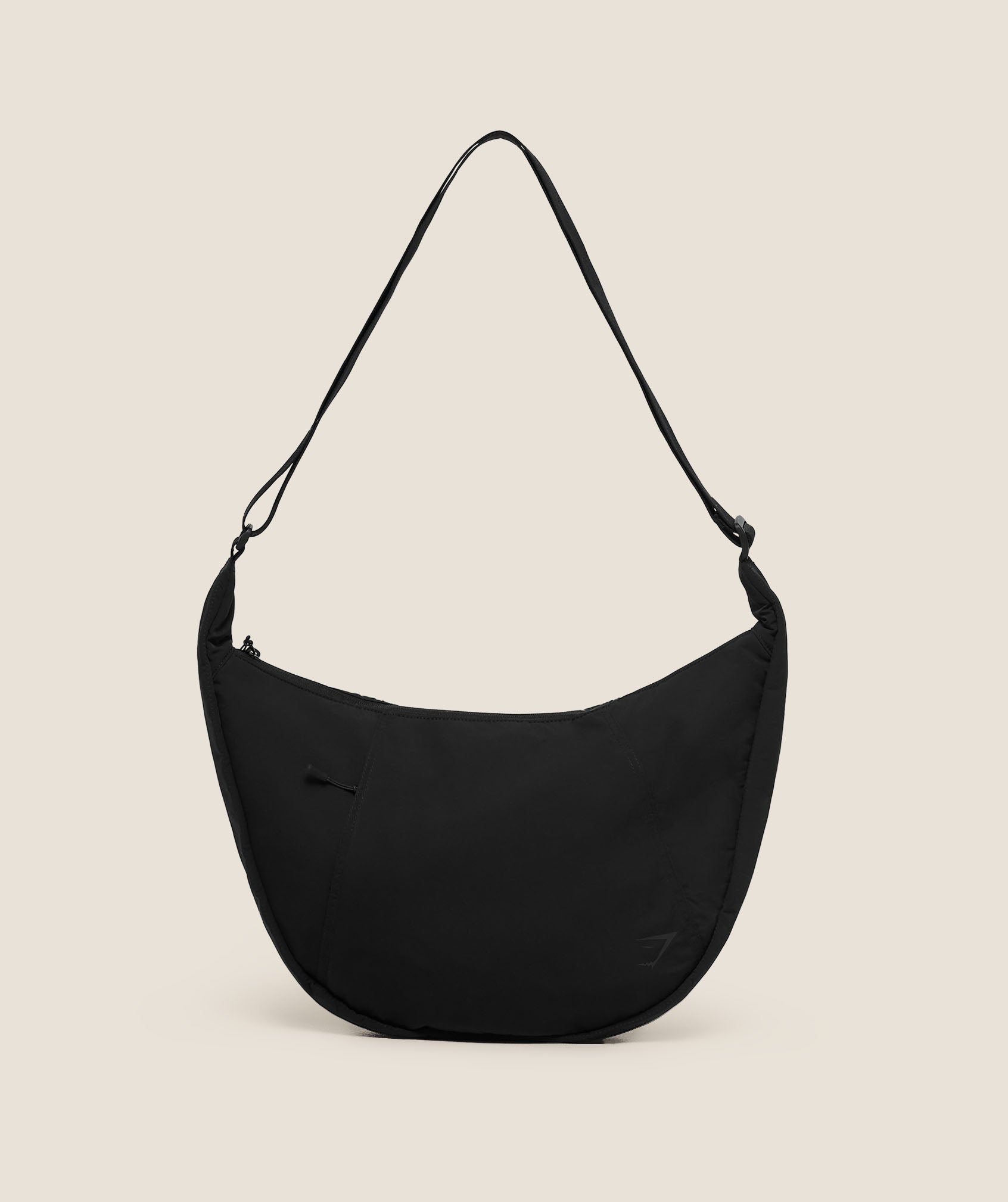 GYMSHARK Large Pleat Crossbody Black
