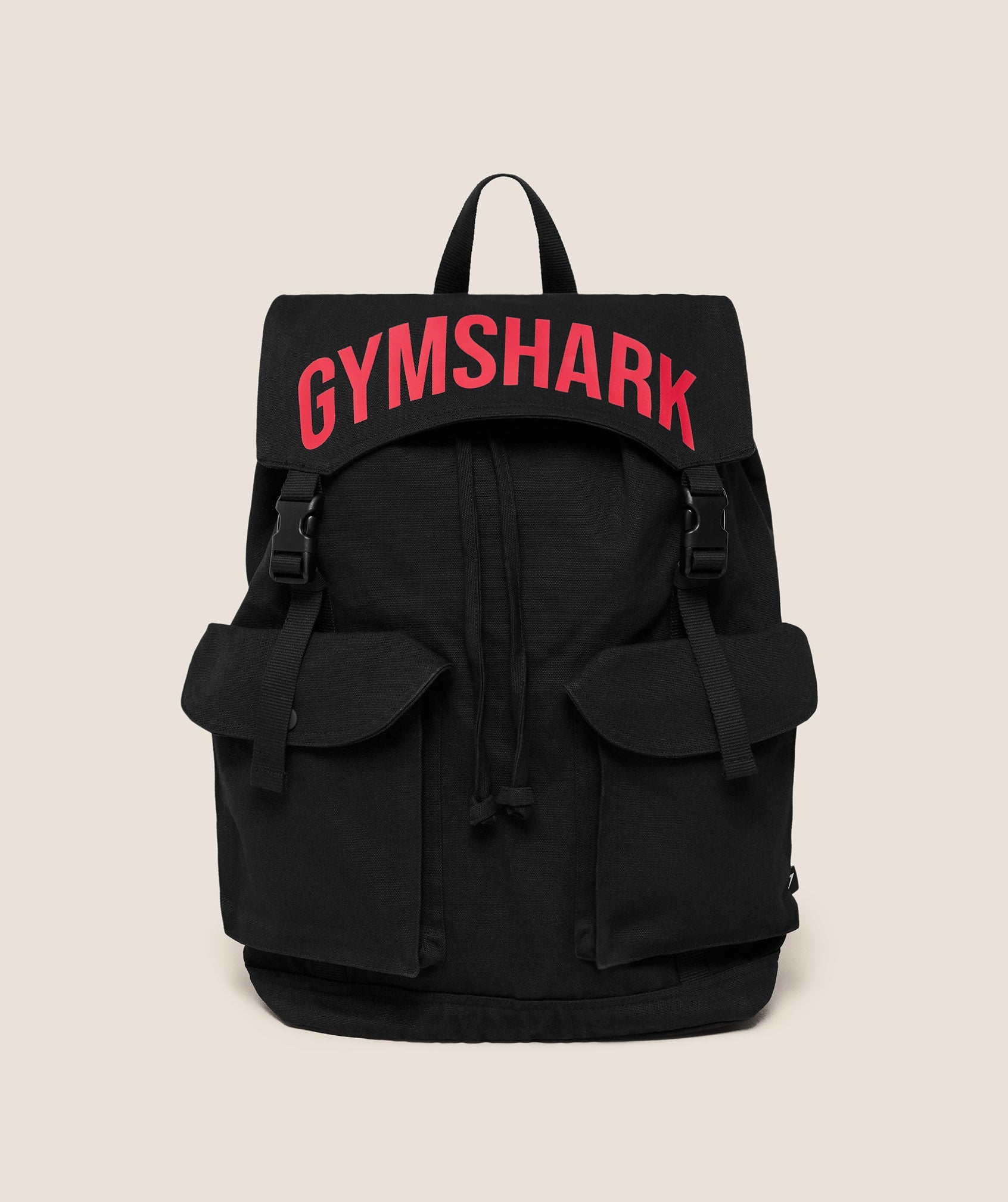 GYMSHARK Power Backpack Black/Conditioning Red