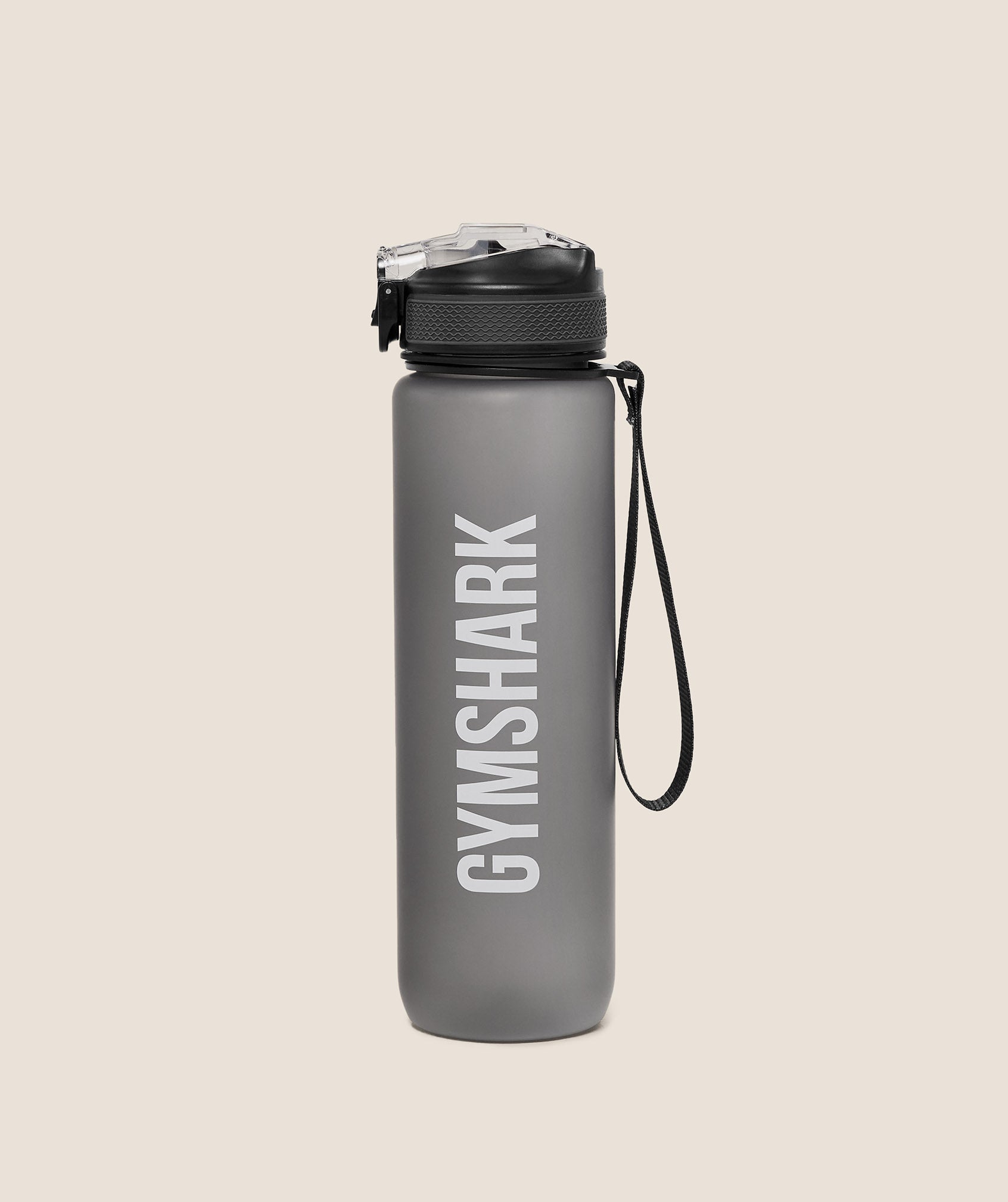 GYMSHARK Sports Bottle With Straw GS Black