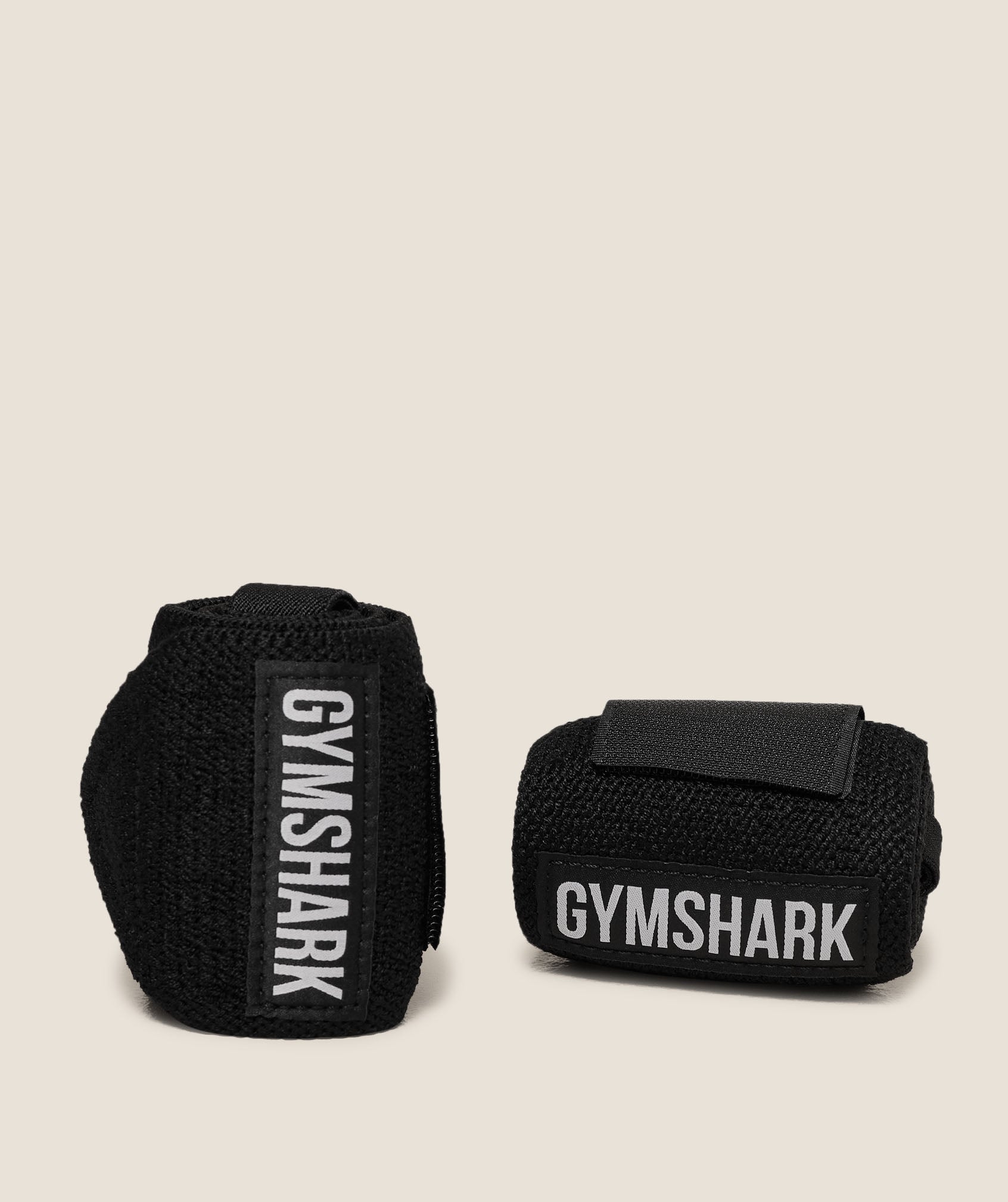 GYMSHARK Wrist Straps Black