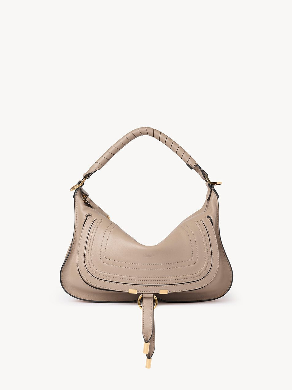 CHLOE Small Marcie shoulder bag in soft leather Woodsmoke