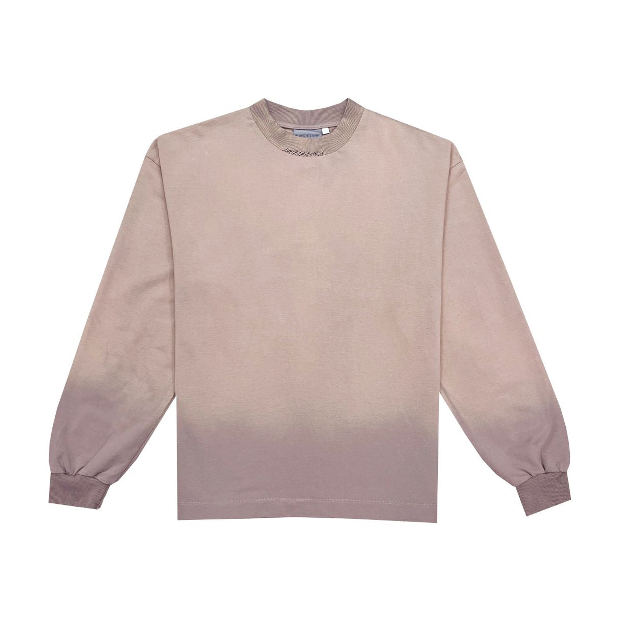 Kantha Long Sleeve T-shirt in Dusty Pink [Unisex]