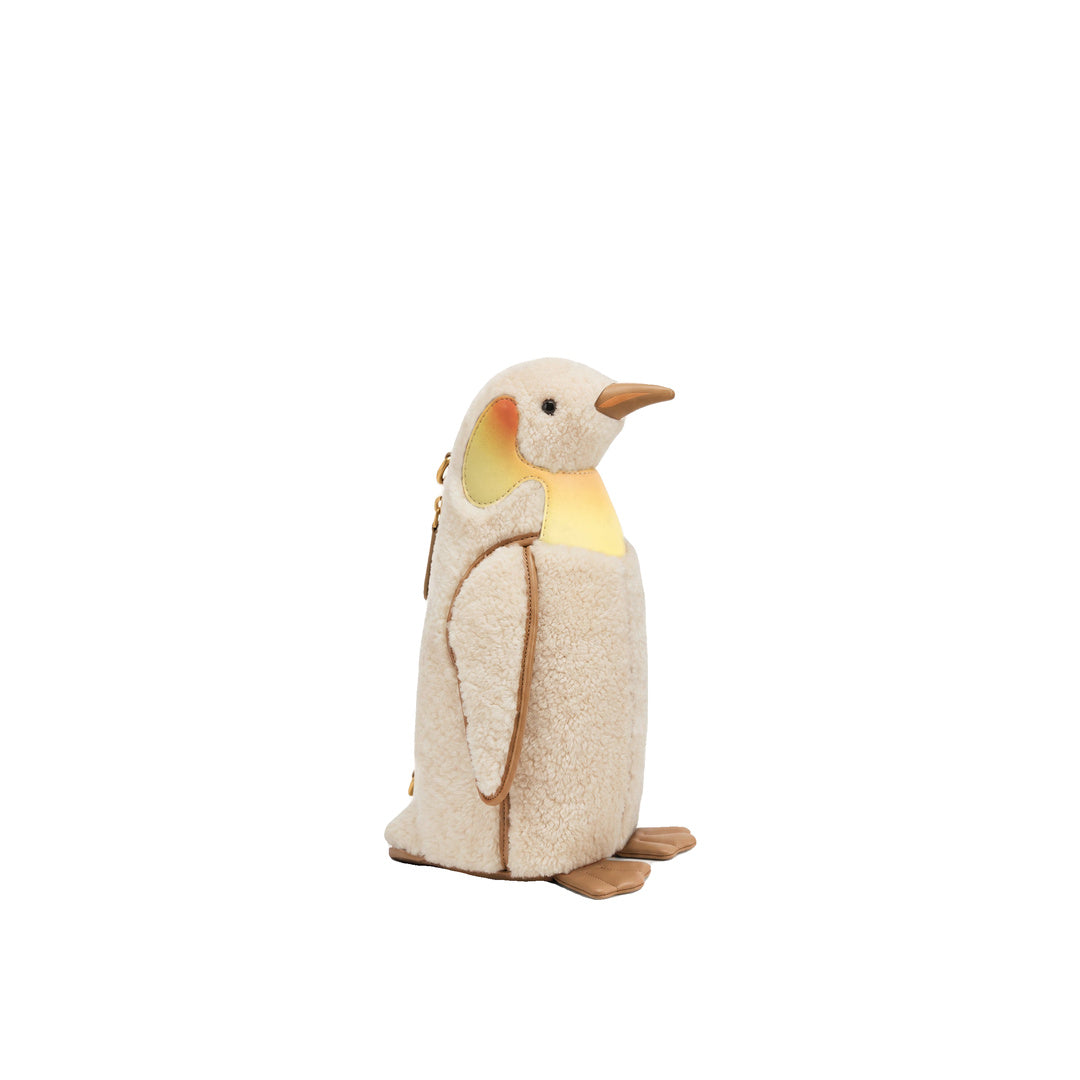 JW PEI Pia Penguin Faux Fur Crossbody Bag - Off White
