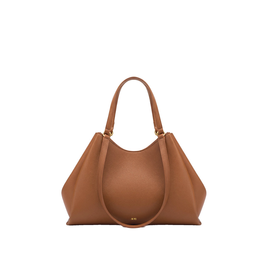 JW PEI Virelia Double Handle Tote Bag - Cognac