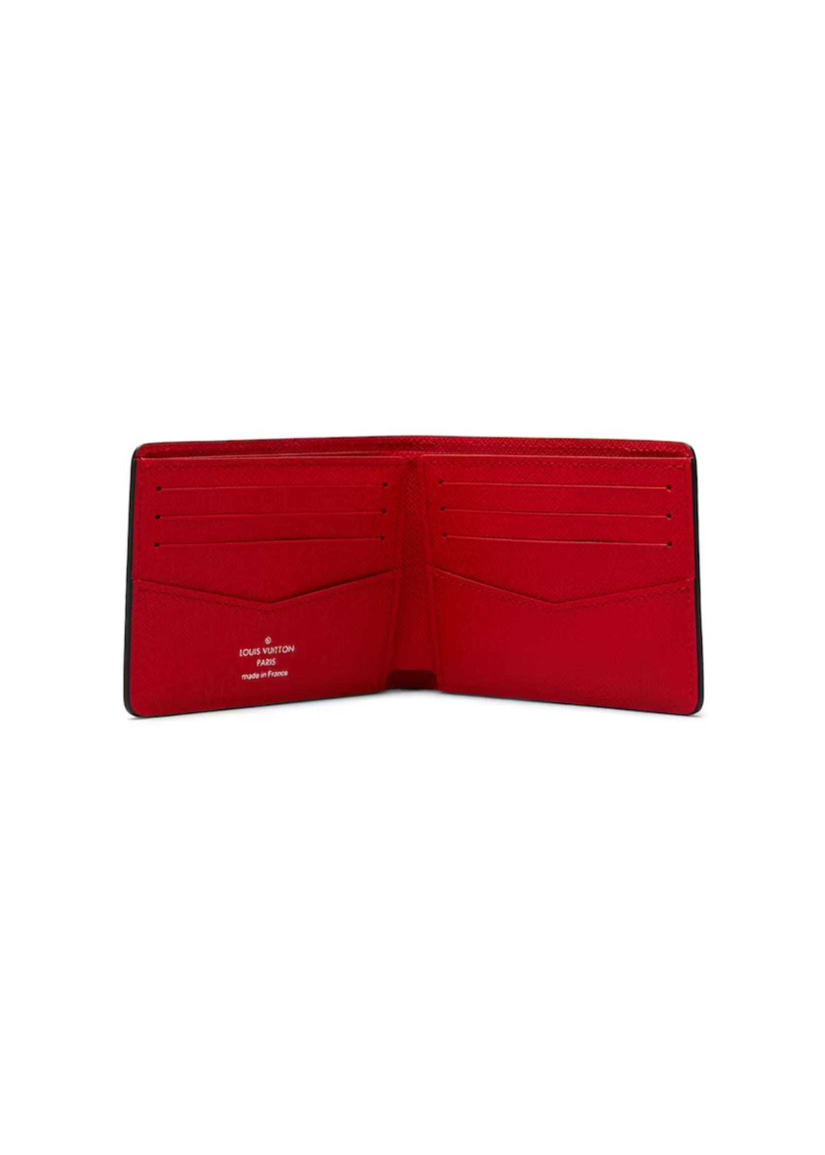 Louis Vuitton x Supreme Slender Wallet Epi Red