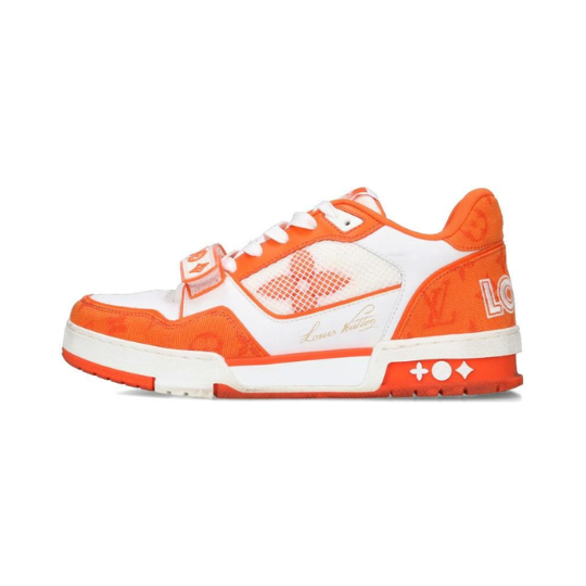 Louis Vuitton Trainer Monogram Denim Orange