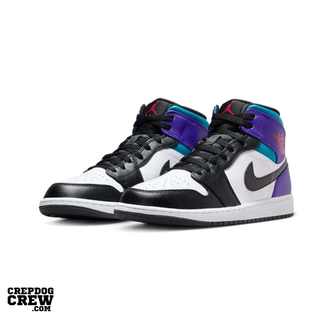 Air Jordan 1 Mid Teal Purple