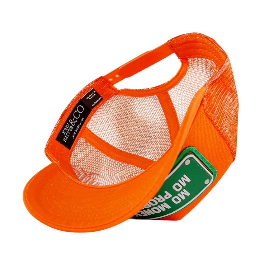 Mo Money Mo Problems Orange Trucker Cap