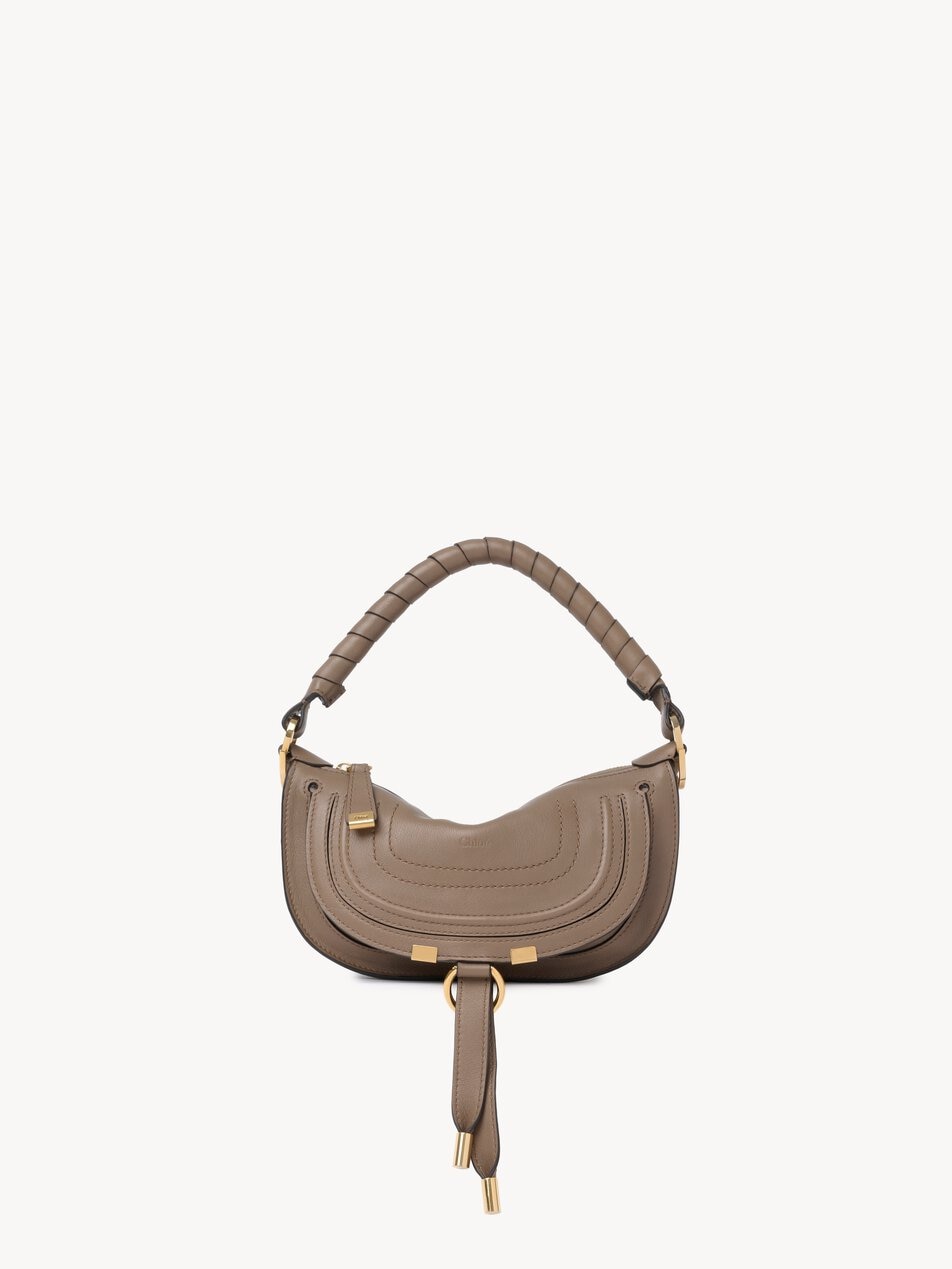 CHLOE Mini Marcie shoulder bag in soft leather Deep Taupe