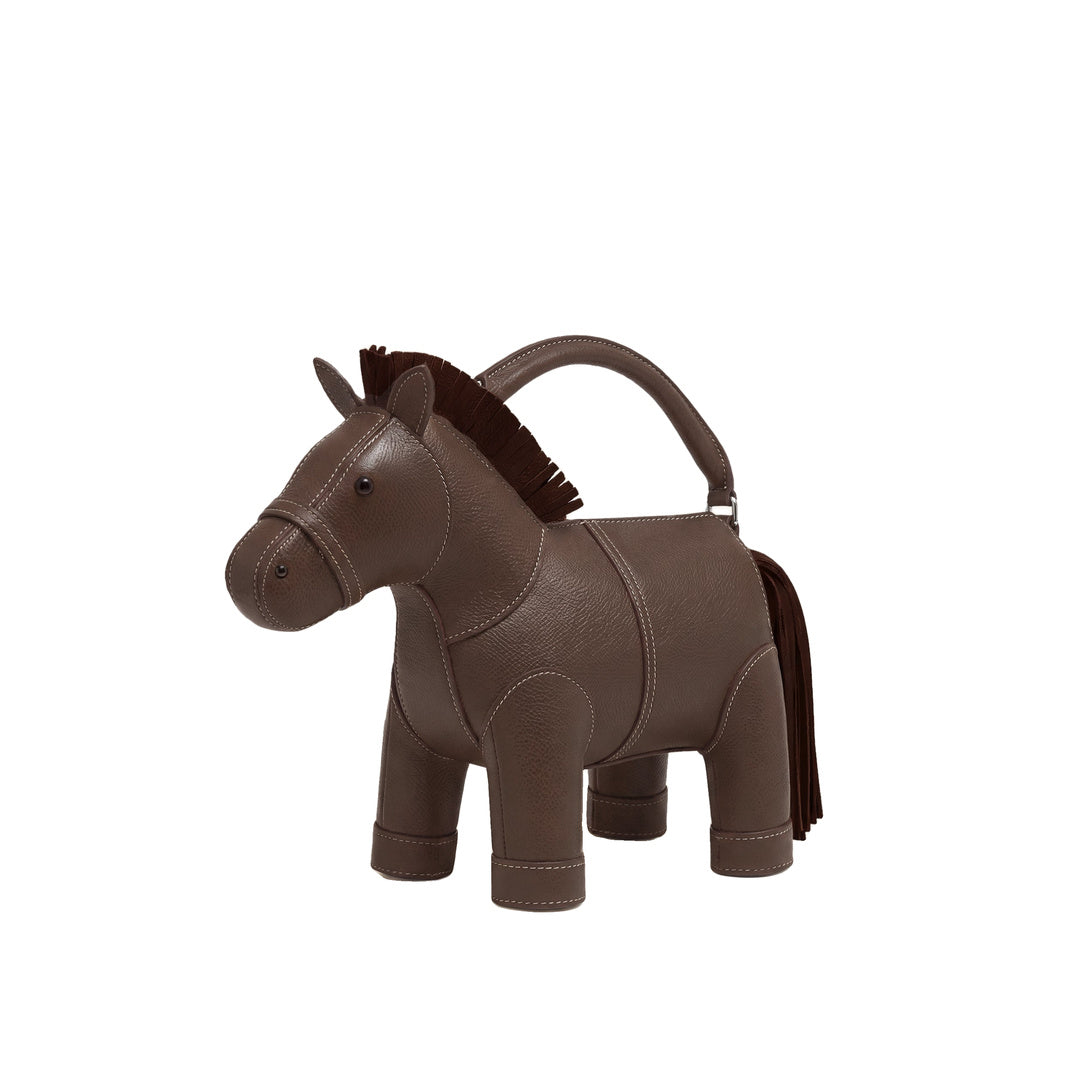 JW PEI Harper Horse Top Handle Bag - Dark Brown