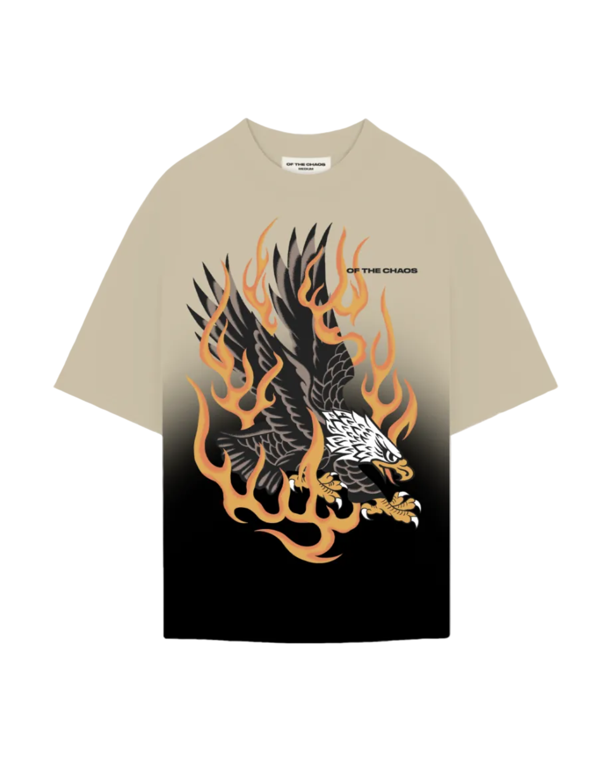 TRIAL BY FIRE OMBRE T-SHIRT - SAND/BLACK
